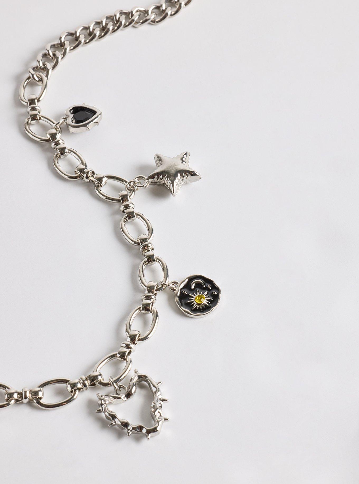 Link Icons Charm Necklace, , alternate