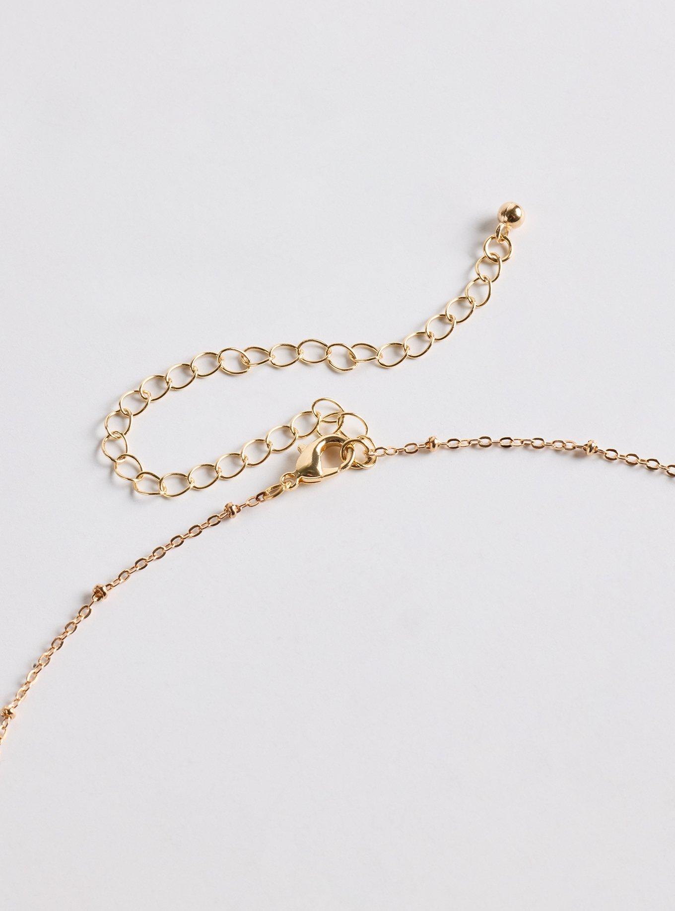 Cross Stone Necklace, , alternate