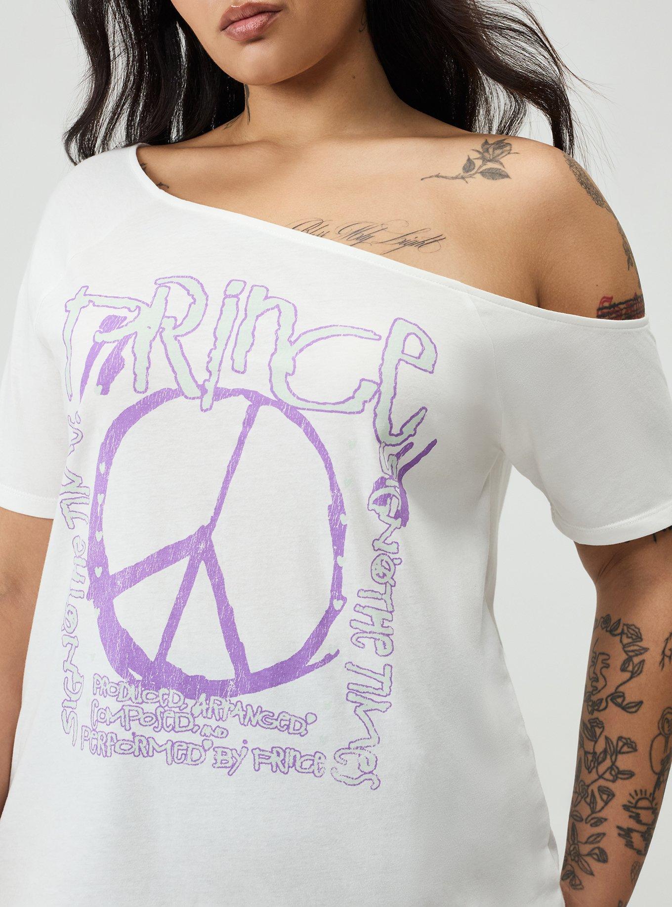 Prince Cotton Off Shoulder Tee, BLANC DE BLANC, alternate