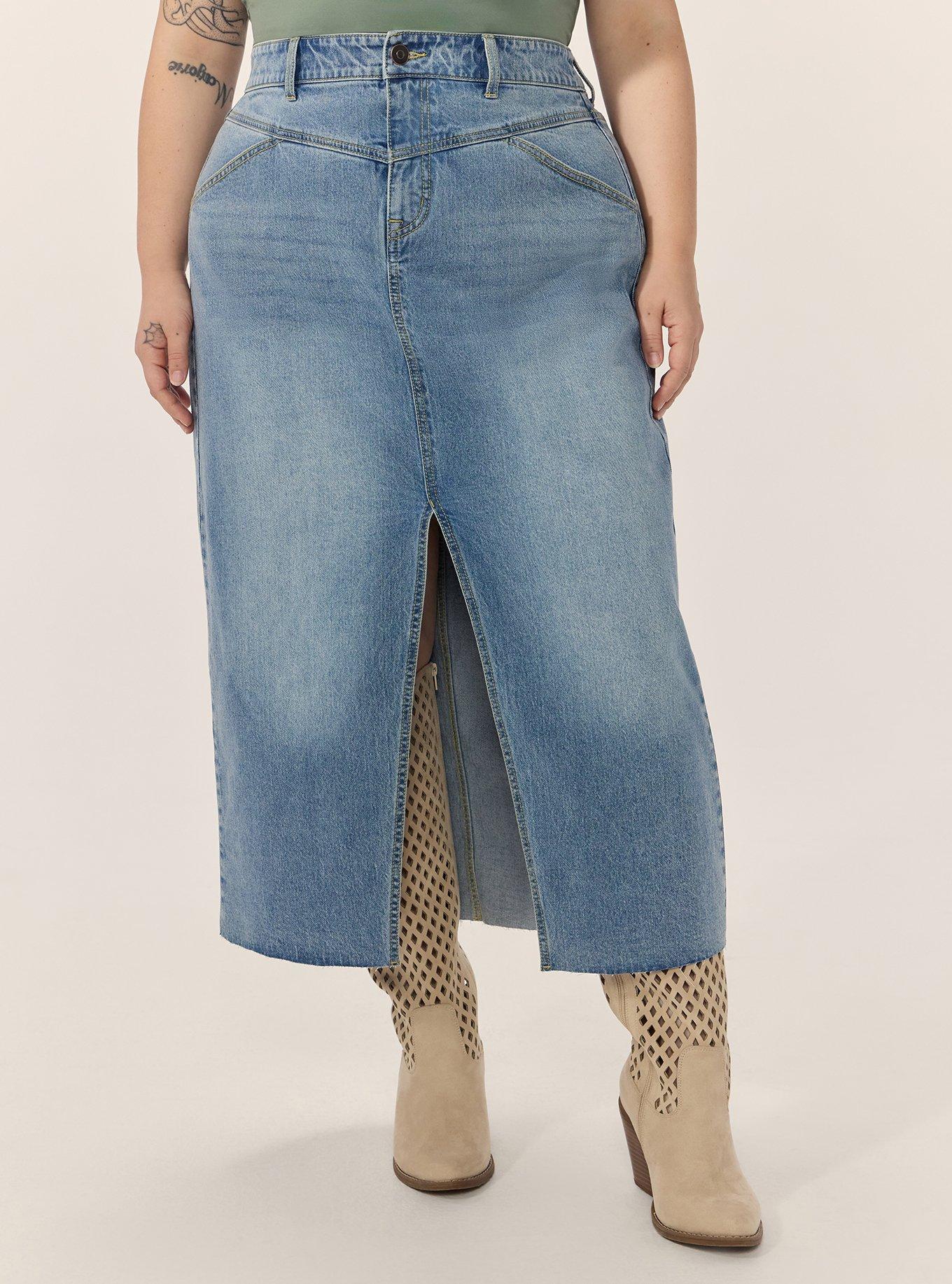 Festi Denim Maxi Skirt, BRITTLEBUSH, alternate