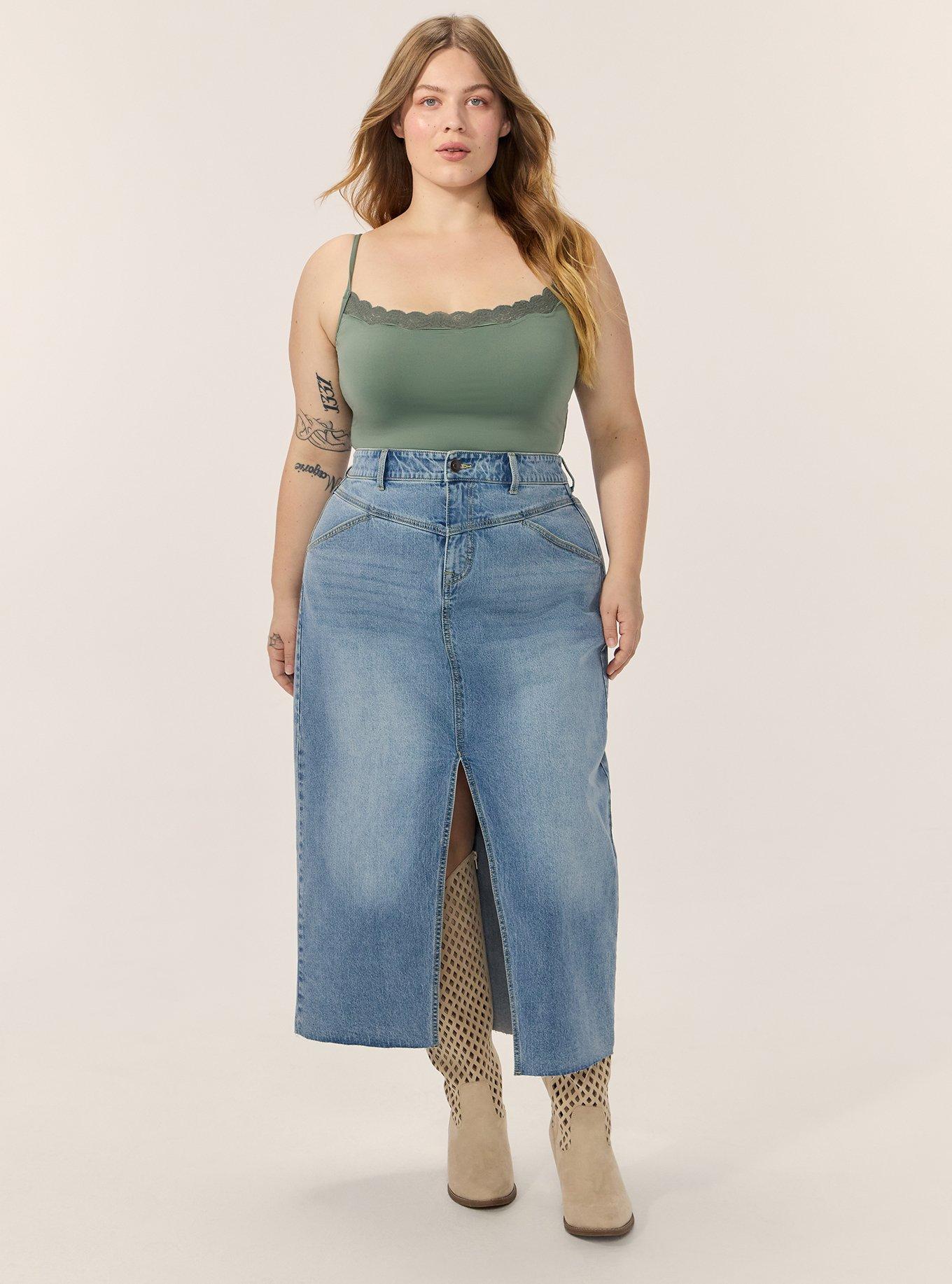 Festi Denim Maxi Skirt, BRITTLEBUSH, alternate