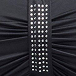 Bow Rhinestone Babydoll, RICH BLACK, swatch