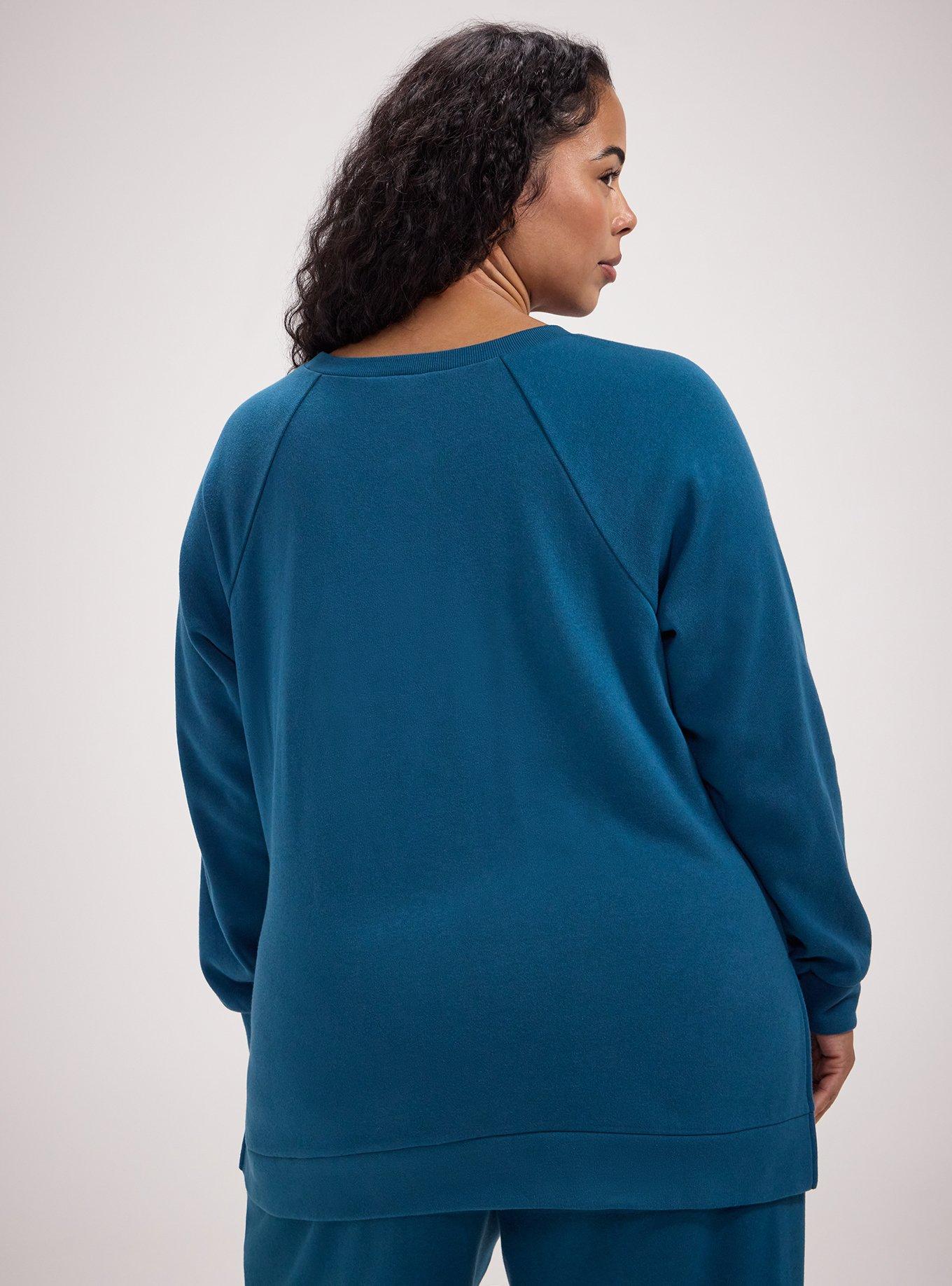 TRU Super Soft Fleece Tunic Sweatshirt, LEGION BLUE, alternate