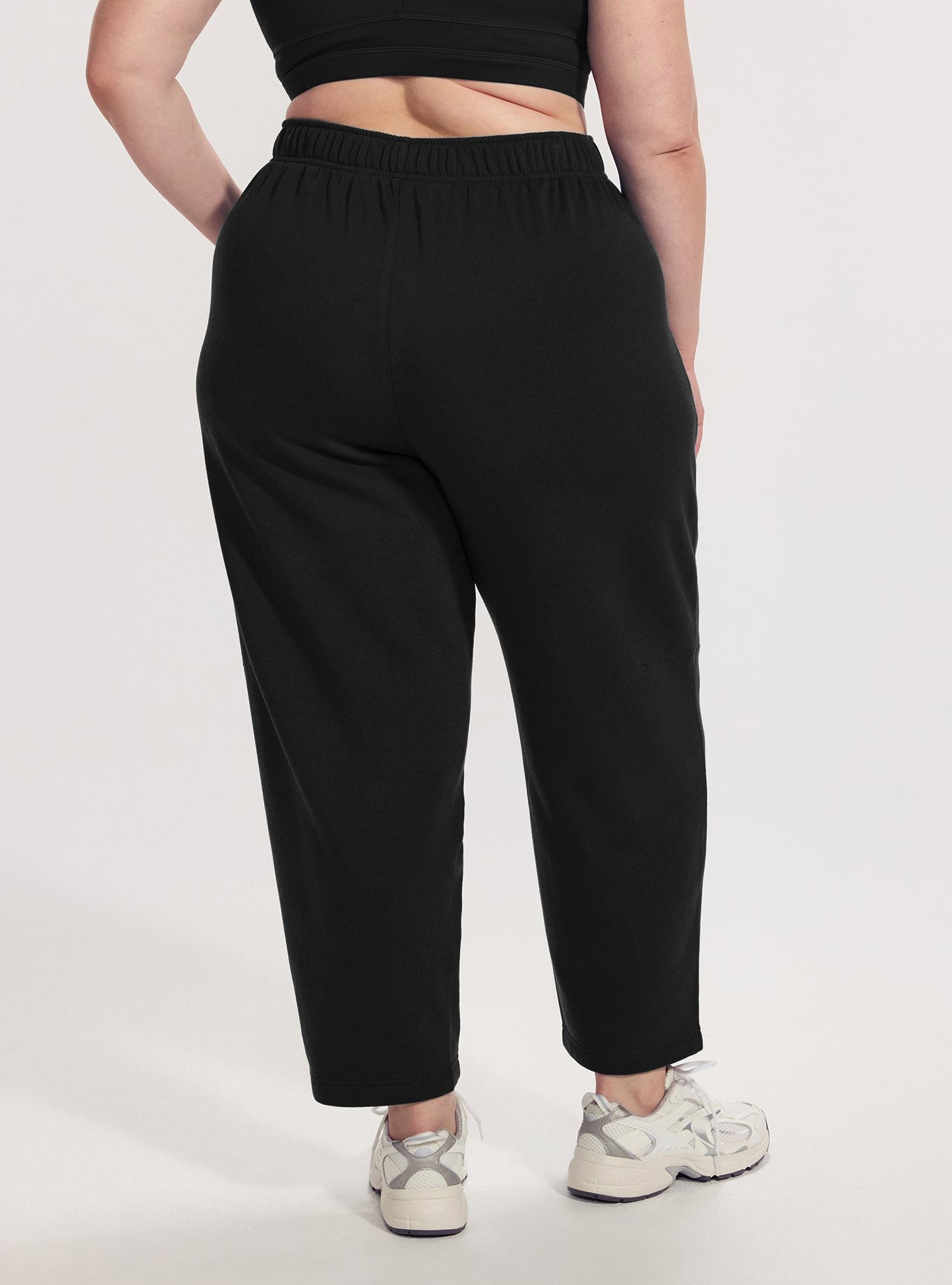 TRU Super Soft Fleece Active Barrel Pant, DEEP BLACK, alternate