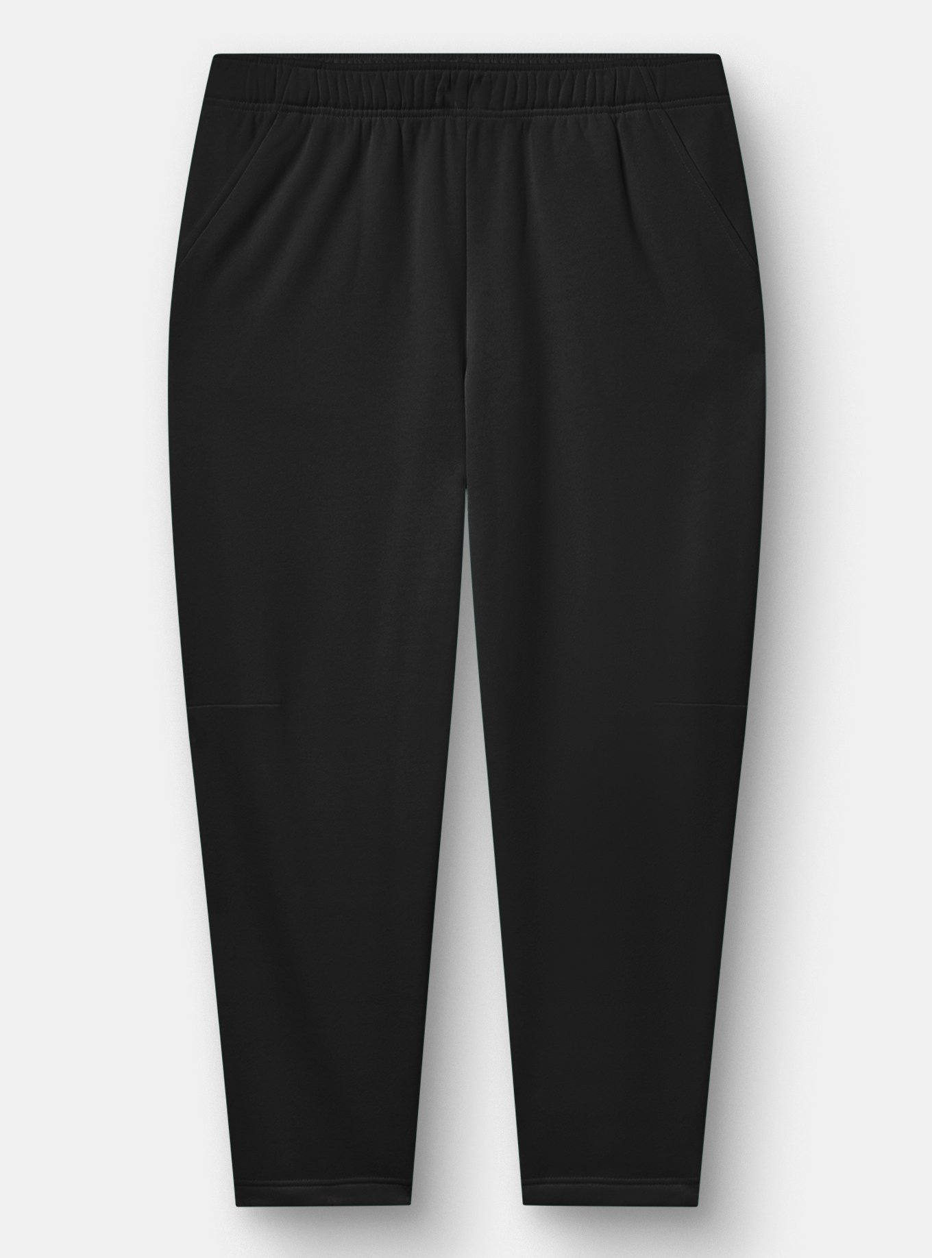 TRU Super Soft Fleece Active Barrel Pant, DEEP BLACK, flat