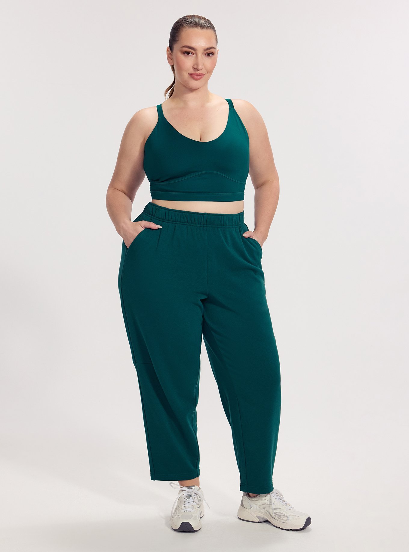 TRU Super Soft Fleece Active Barrel Pant, BOTANICAL GARDEN, hi-res