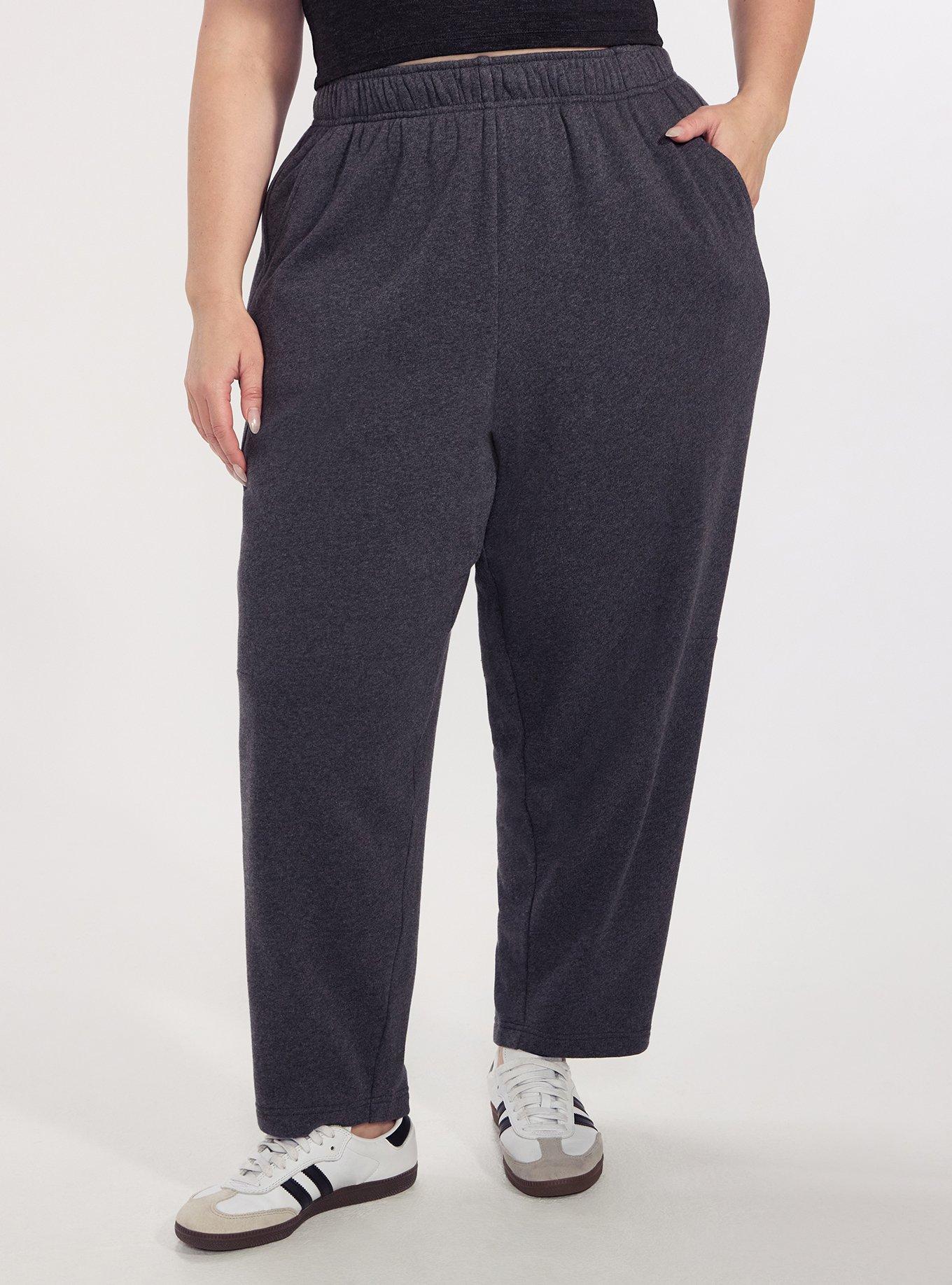TRU Super Soft Fleece Active Barrel Pant, CHARCOAL HEATHER, alternate