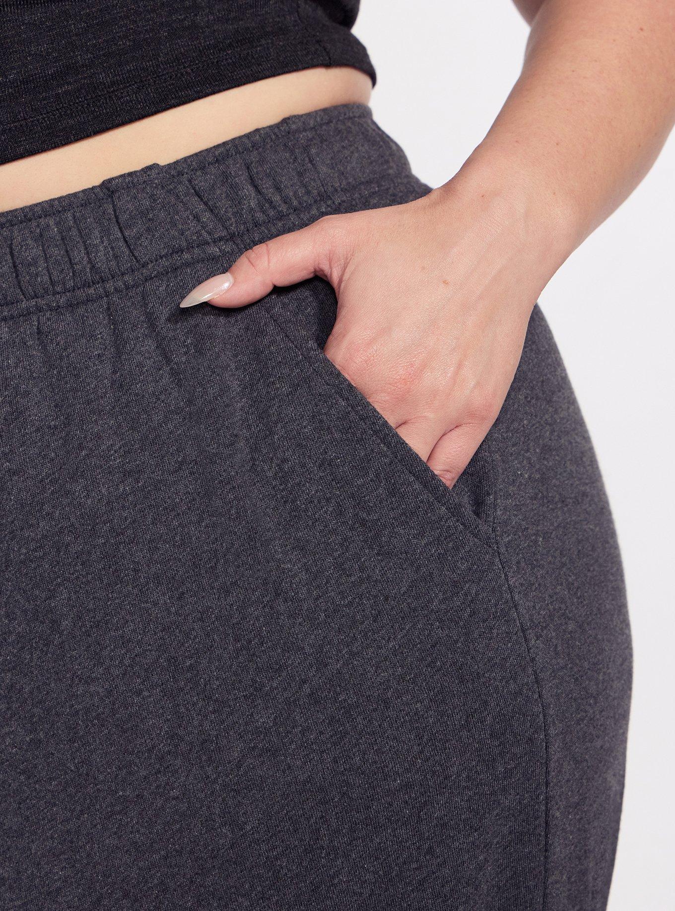 TRU Super Soft Fleece Active Barrel Pant, CHARCOAL HEATHER, alternate