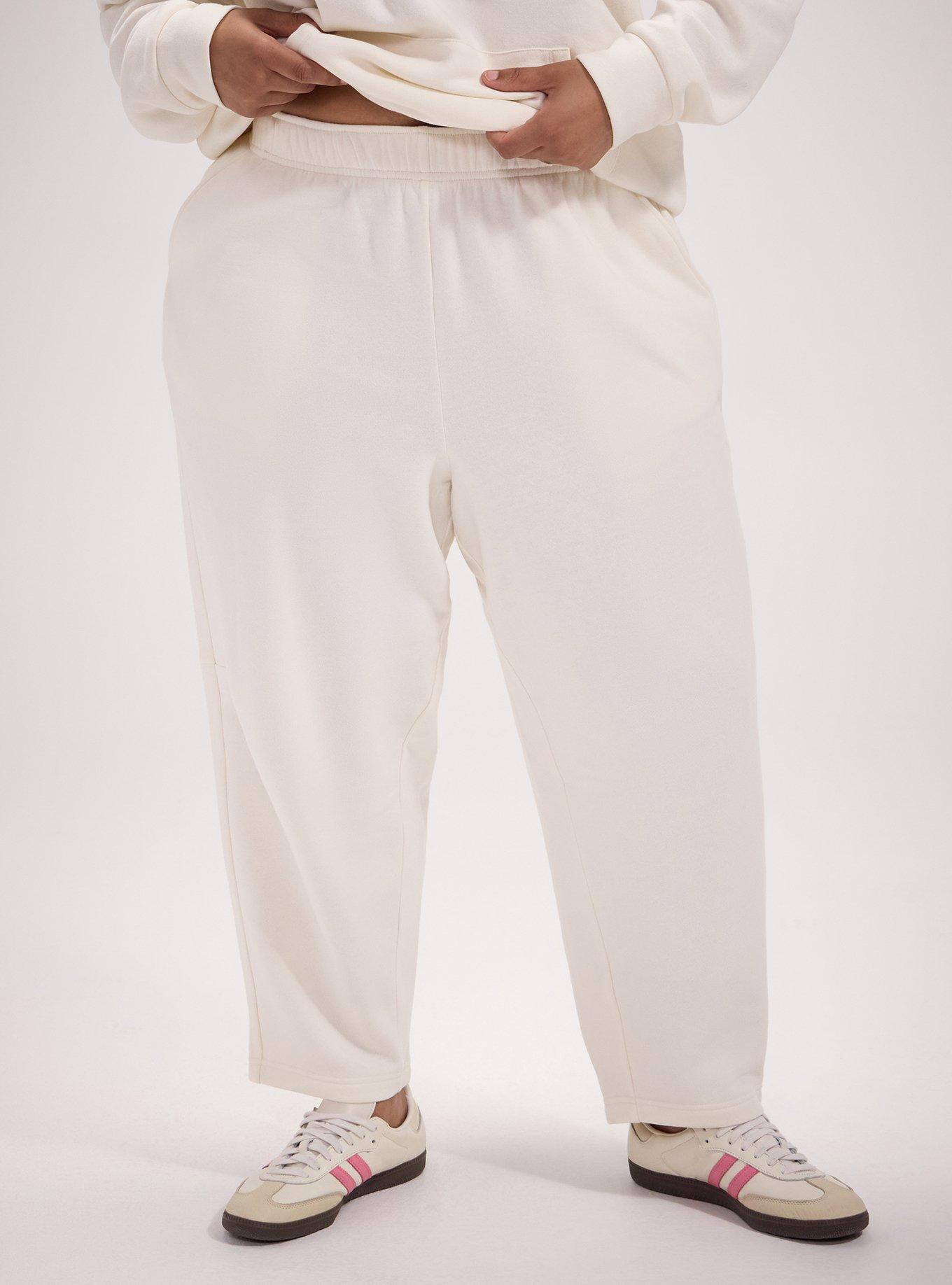 TRU Cozy Fleece Active Barrel Pant, WHISPER WHITE, alternate