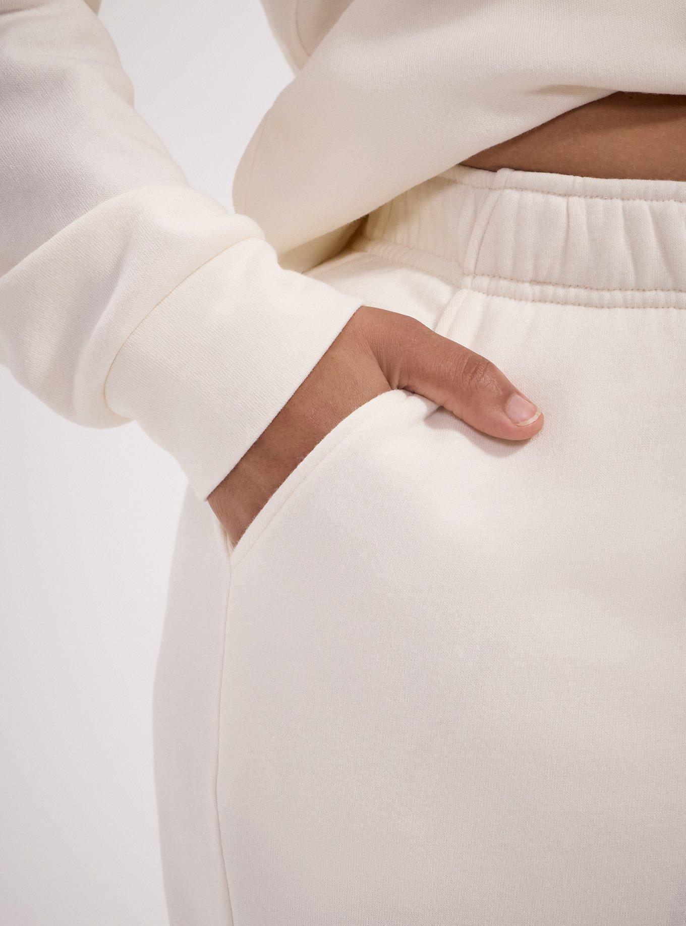 TRU Cozy Fleece Active Barrel Pant, WHISPER WHITE, alternate
