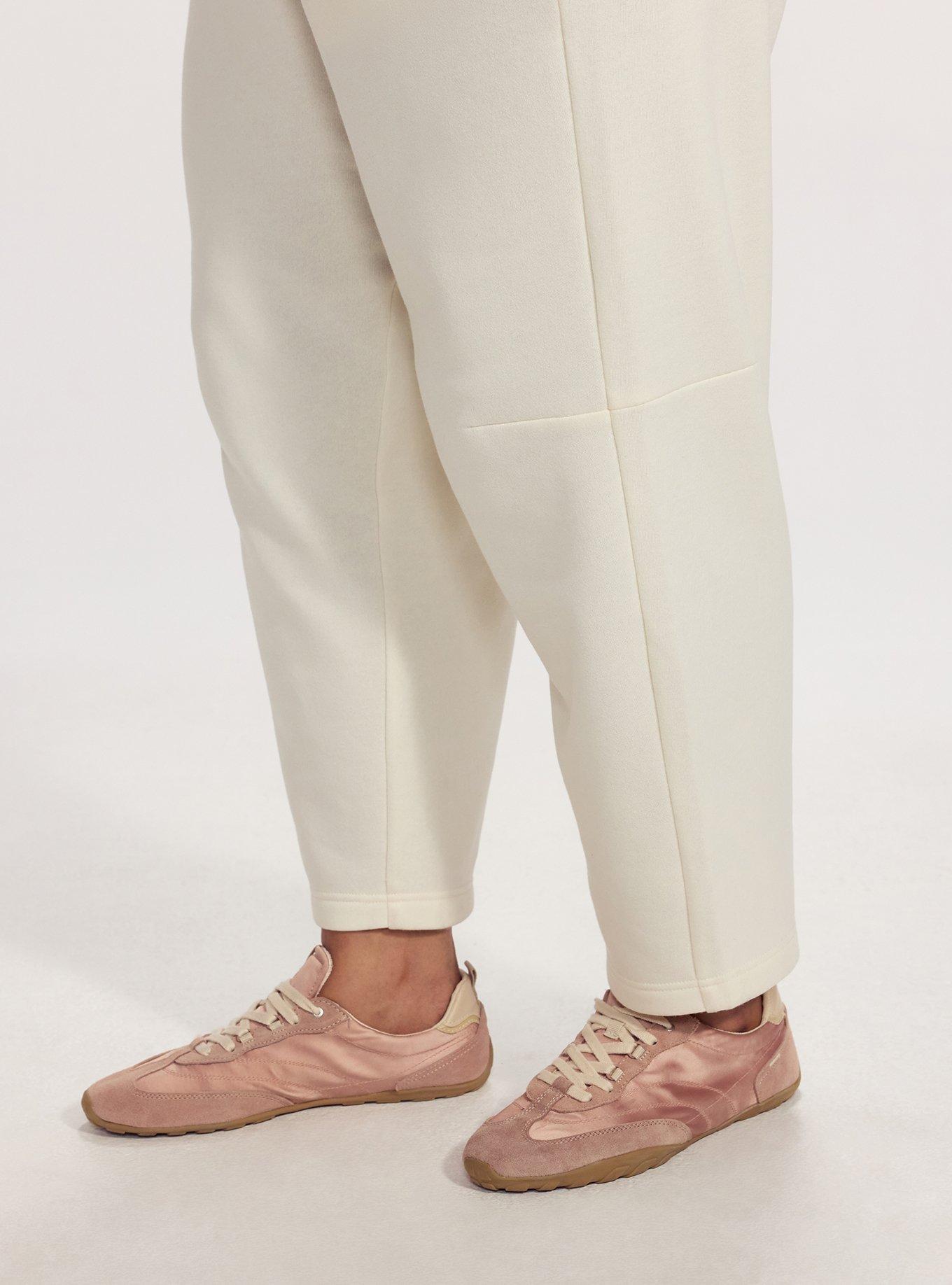 TRU Super Soft Fleece Active Barrel Pant, WHISPER WHITE, alternate