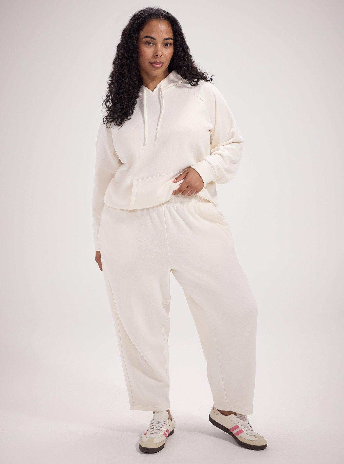 TRU Cozy Fleece Active Barrel Pant, WHISPER WHITE, hi-res