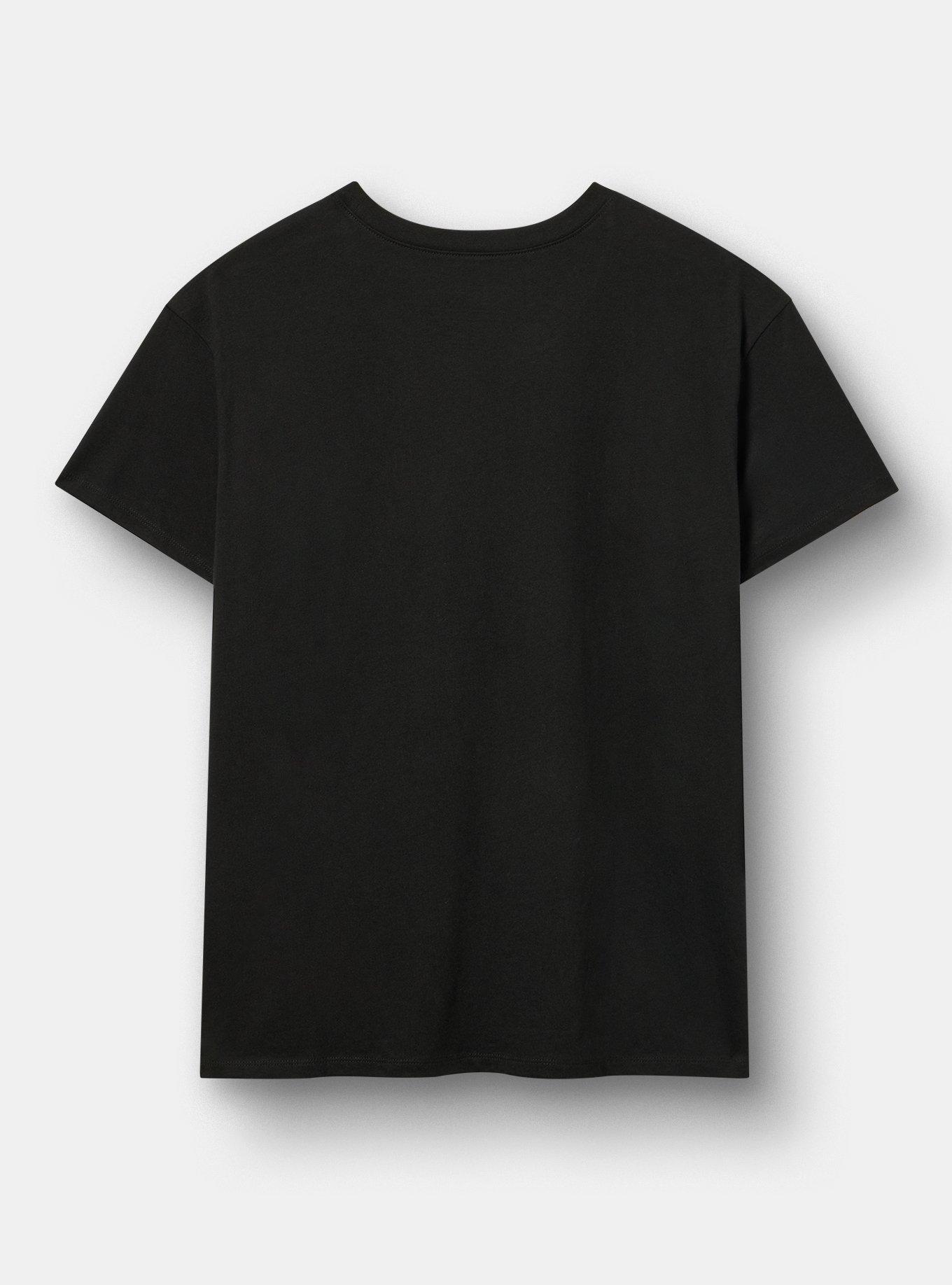 Halloween Relaxed Cotton Crew Tee, DEEP BLACK, alternate