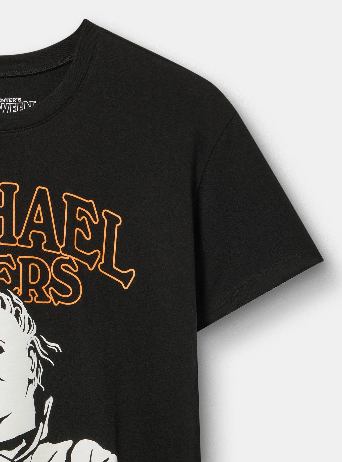 Halloween Relaxed Cotton Crew Tee, DEEP BLACK, alternate