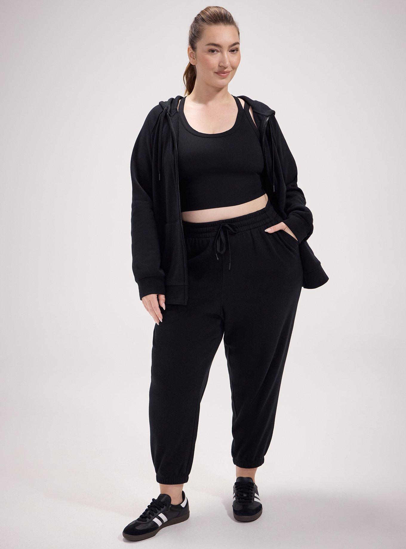 TRU Cozy Fleece Classic Fit Jogger, DEEP BLACK, hi-res