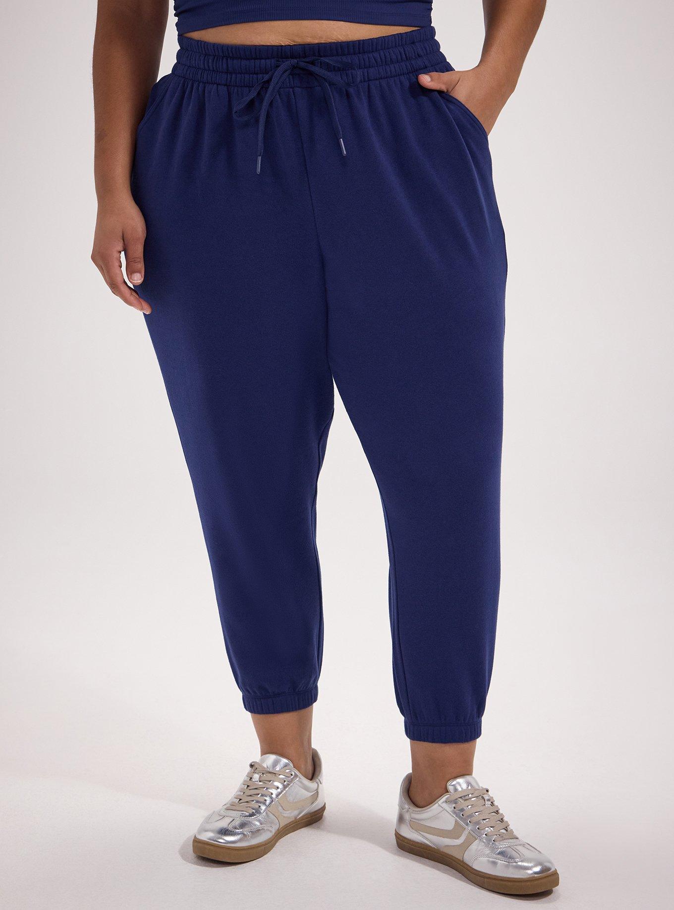 Plus Size TRU Super Soft Fleece Classic Fit Jogger, MEDIEVAL BLUE, alternate