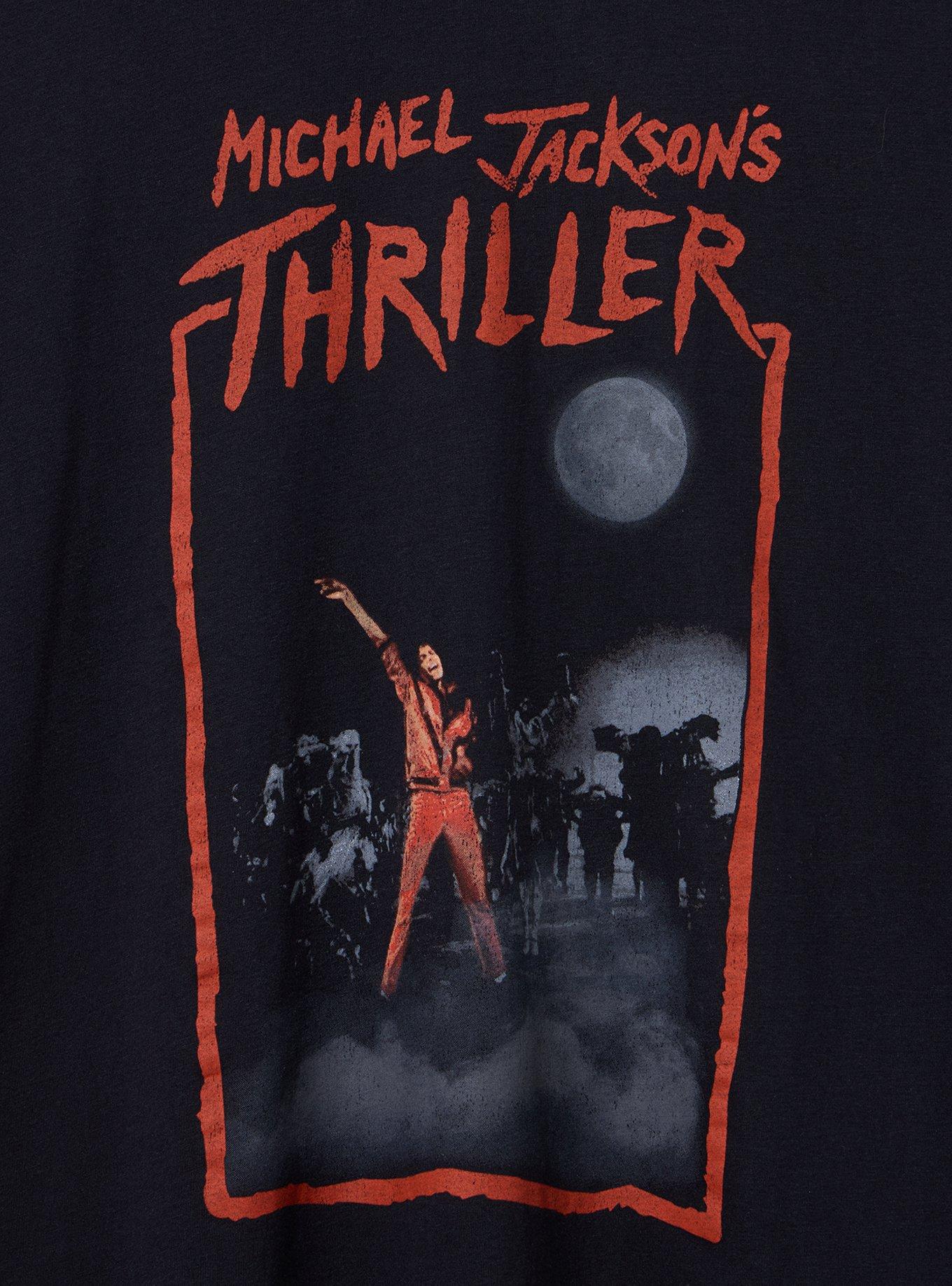 Michael Jackson Relaxed Fit Cotton Crew Tee, DEEP BLACK, alternate