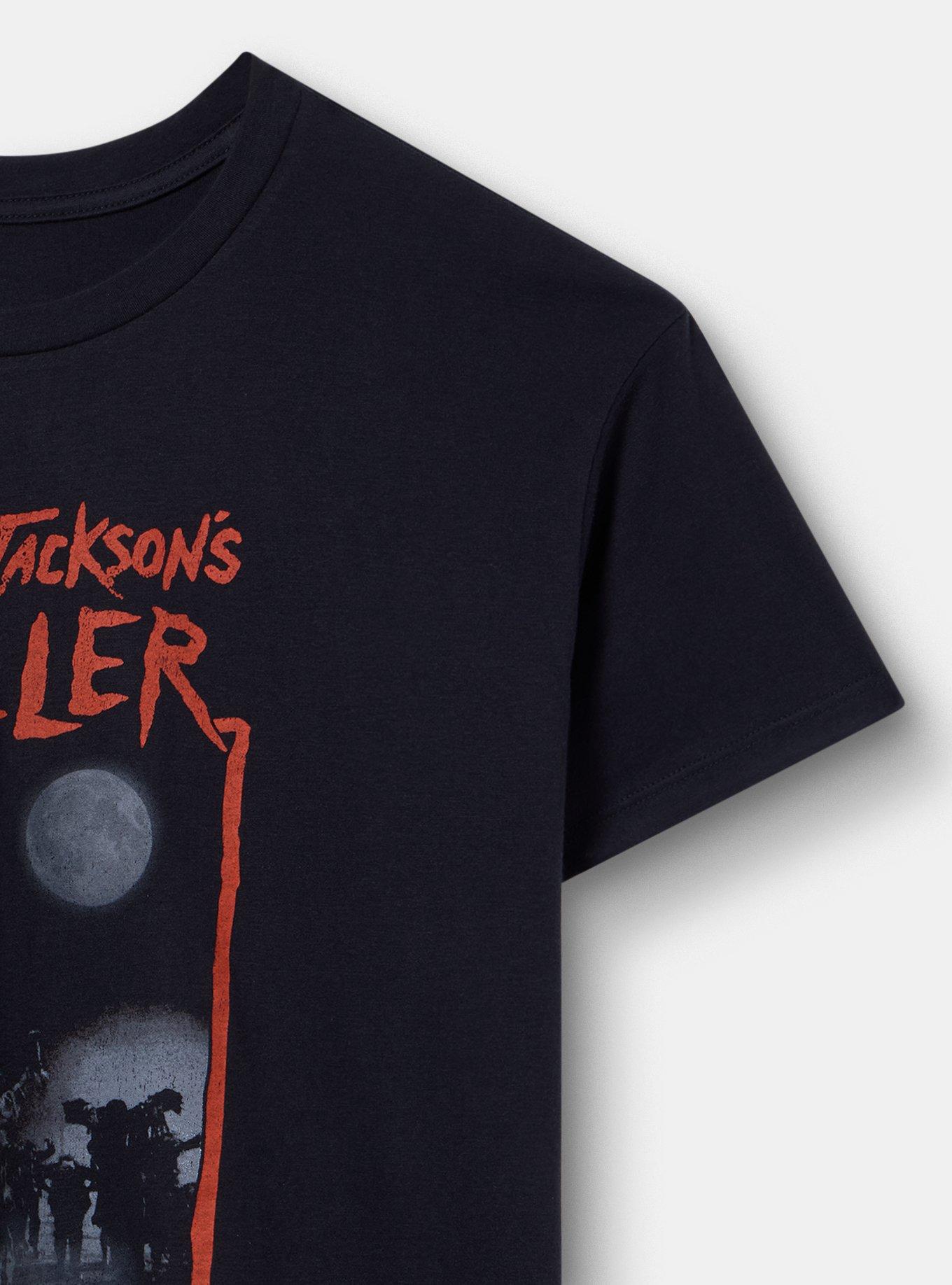 Michael Jackson Relaxed Fit Cotton Crew Tee, DEEP BLACK, alternate