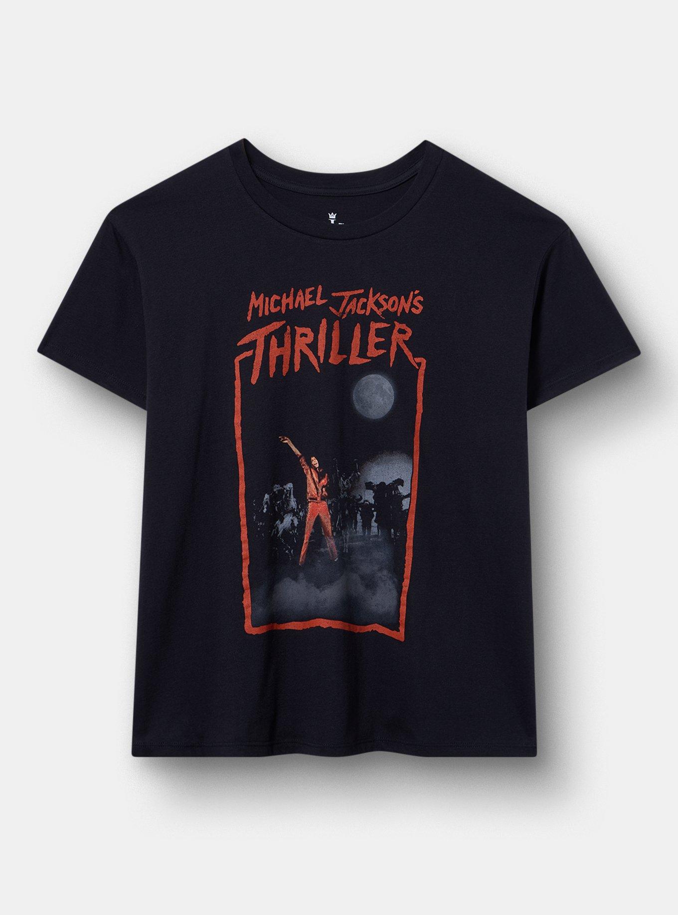 Michael Jackson Relaxed Fit Cotton Crew Tee, DEEP BLACK, hi-res