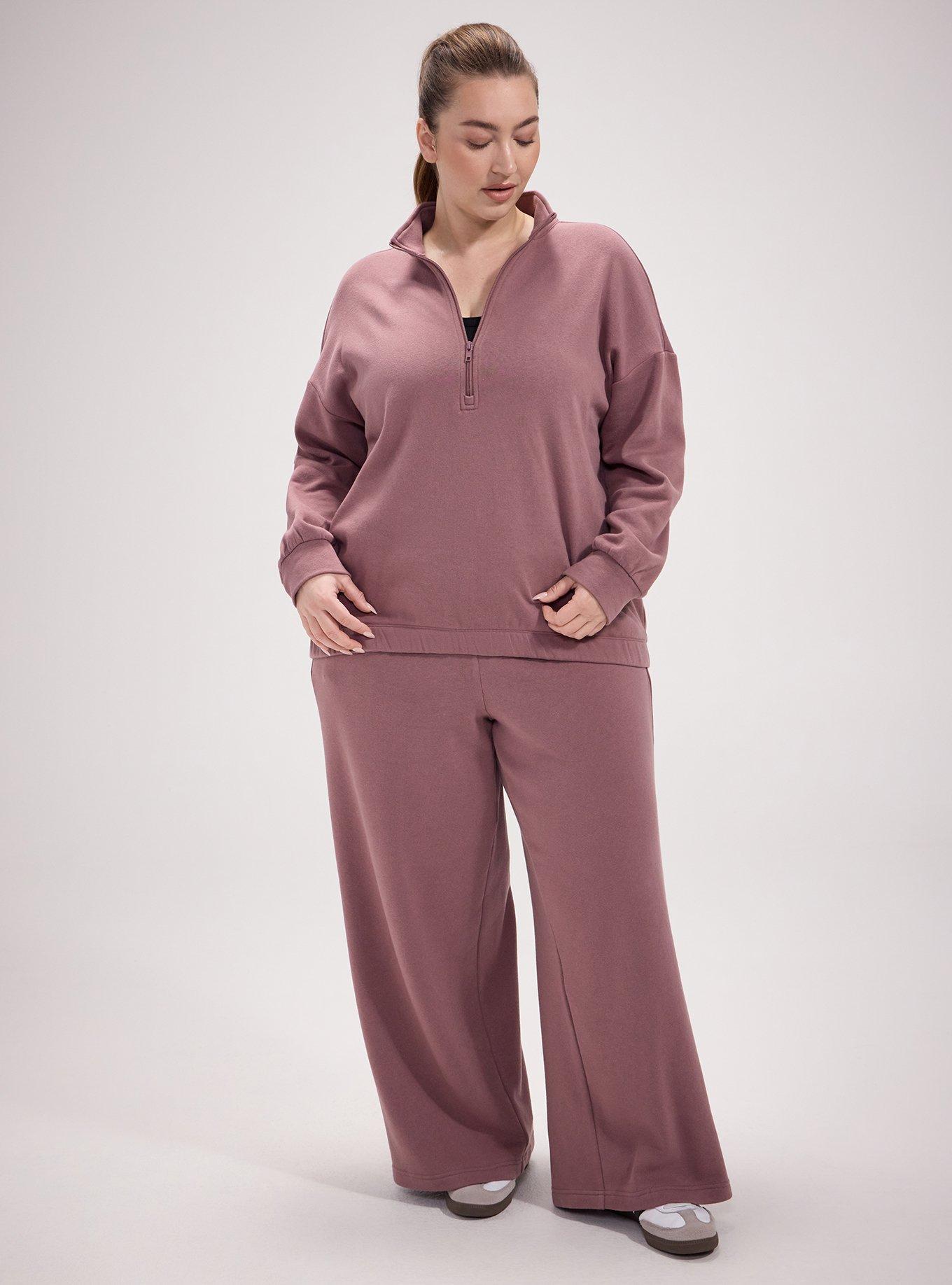TRU Super Soft Fleece Half-Zip Active Pullover, ROSE TAUPE, alternate