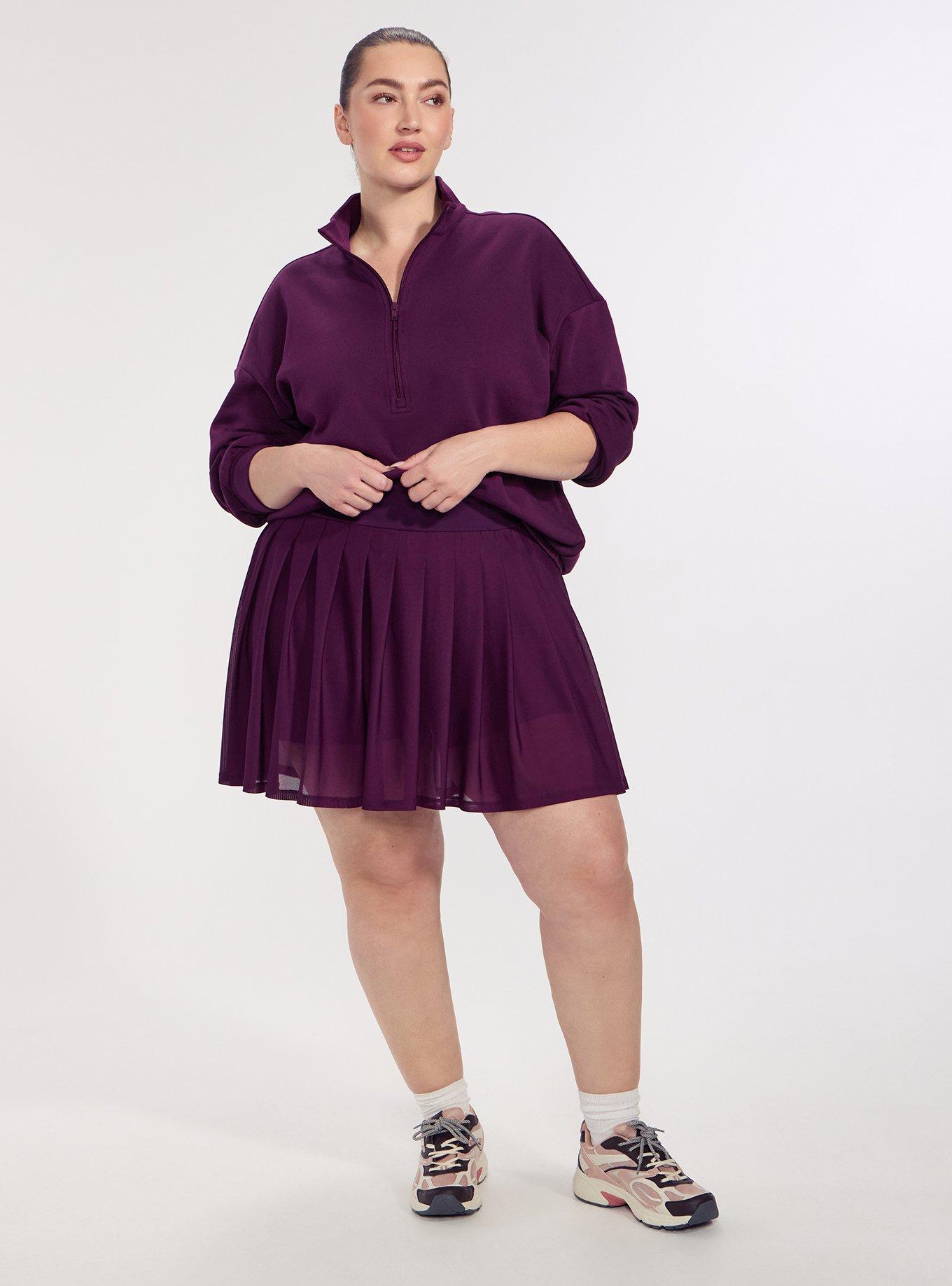 TRU Super Soft Fleece Half-Zip Active Pullover Top, WINTER BLOOM, alternate