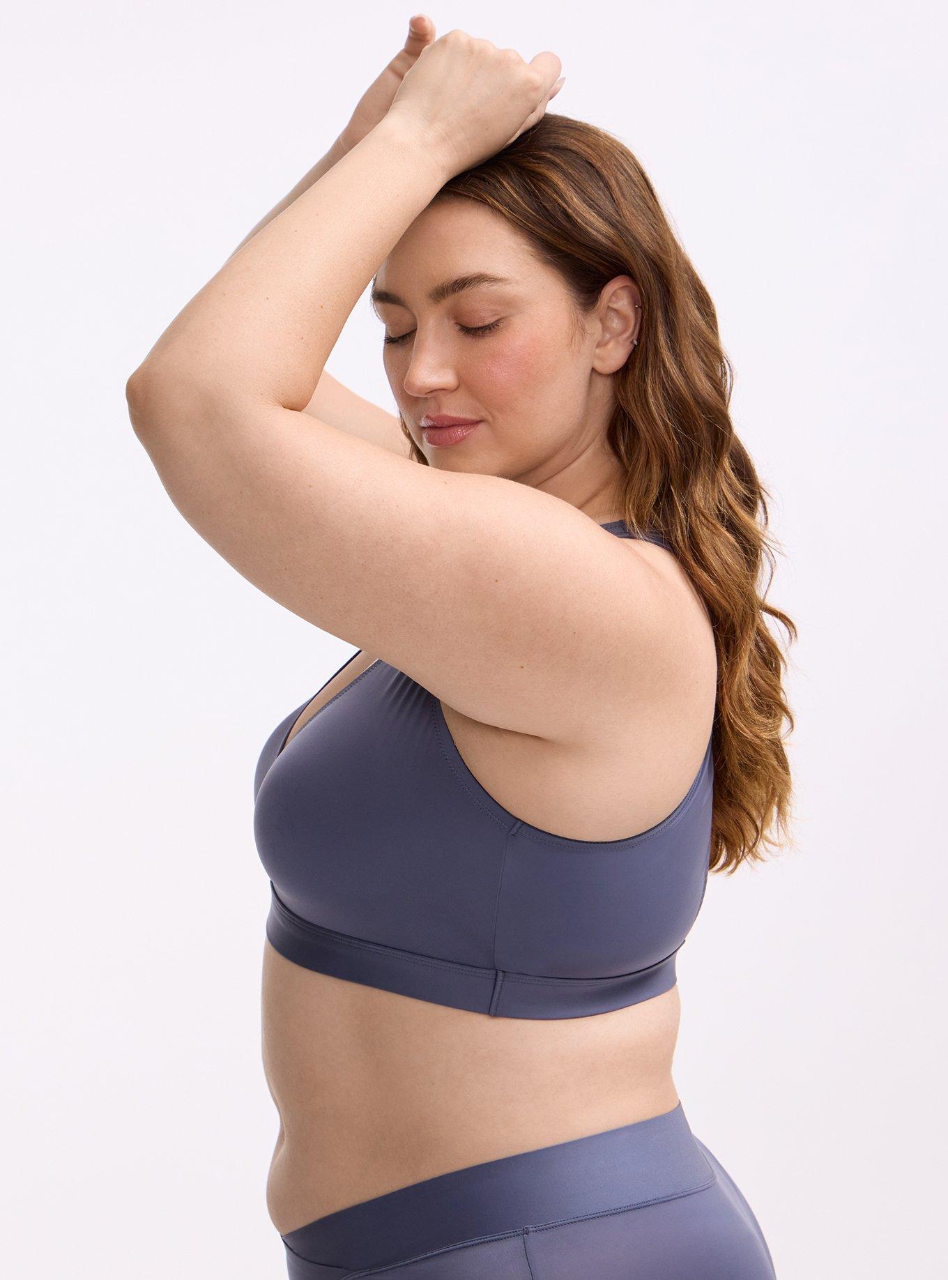 Unlined Micro Plunge Bralette, NIGHTSHADOW BLUE, alternate