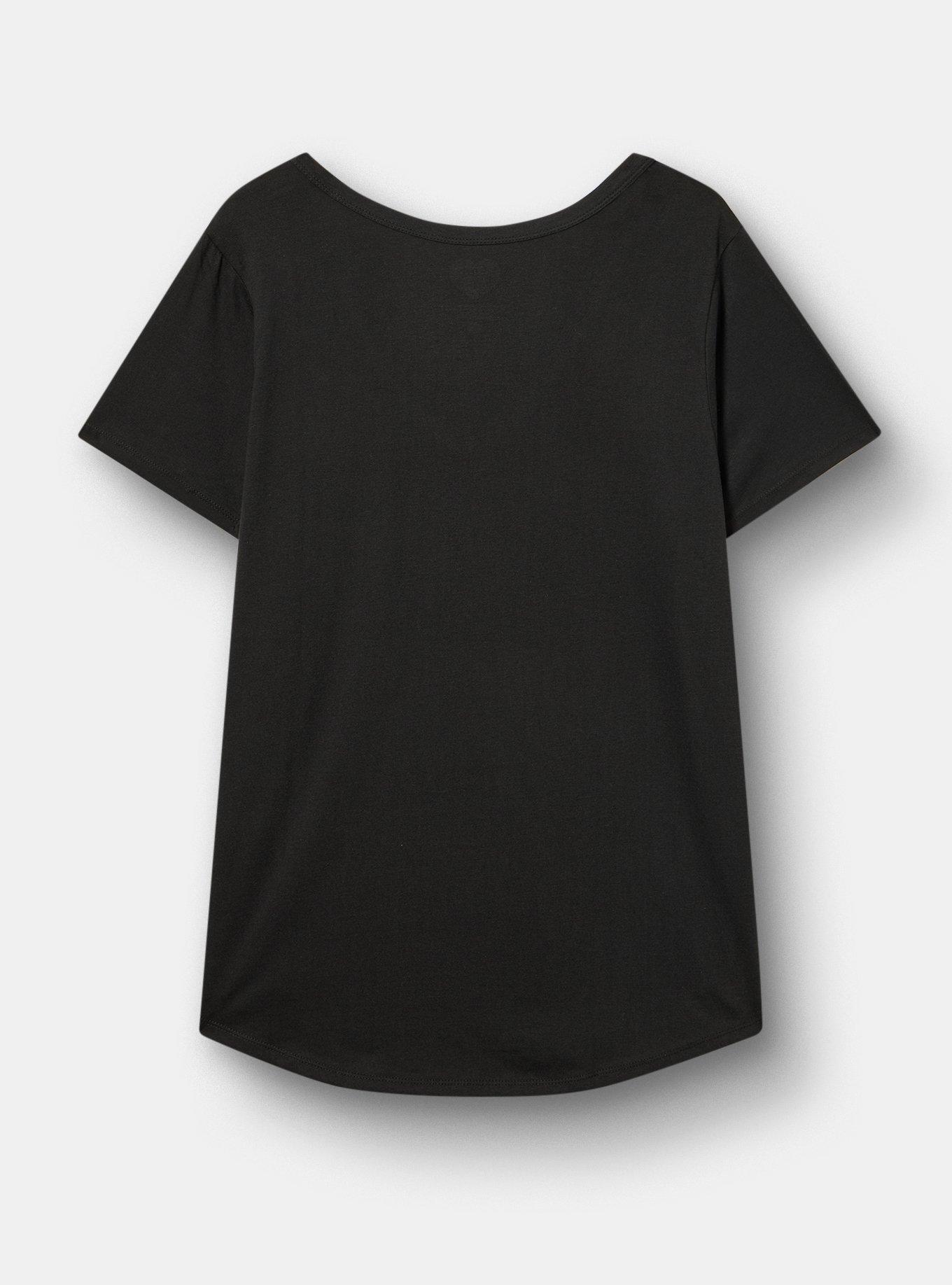 Plus Size Care Bears Classic Cotton V-Neck Tee, DEEP BLACK, alternate