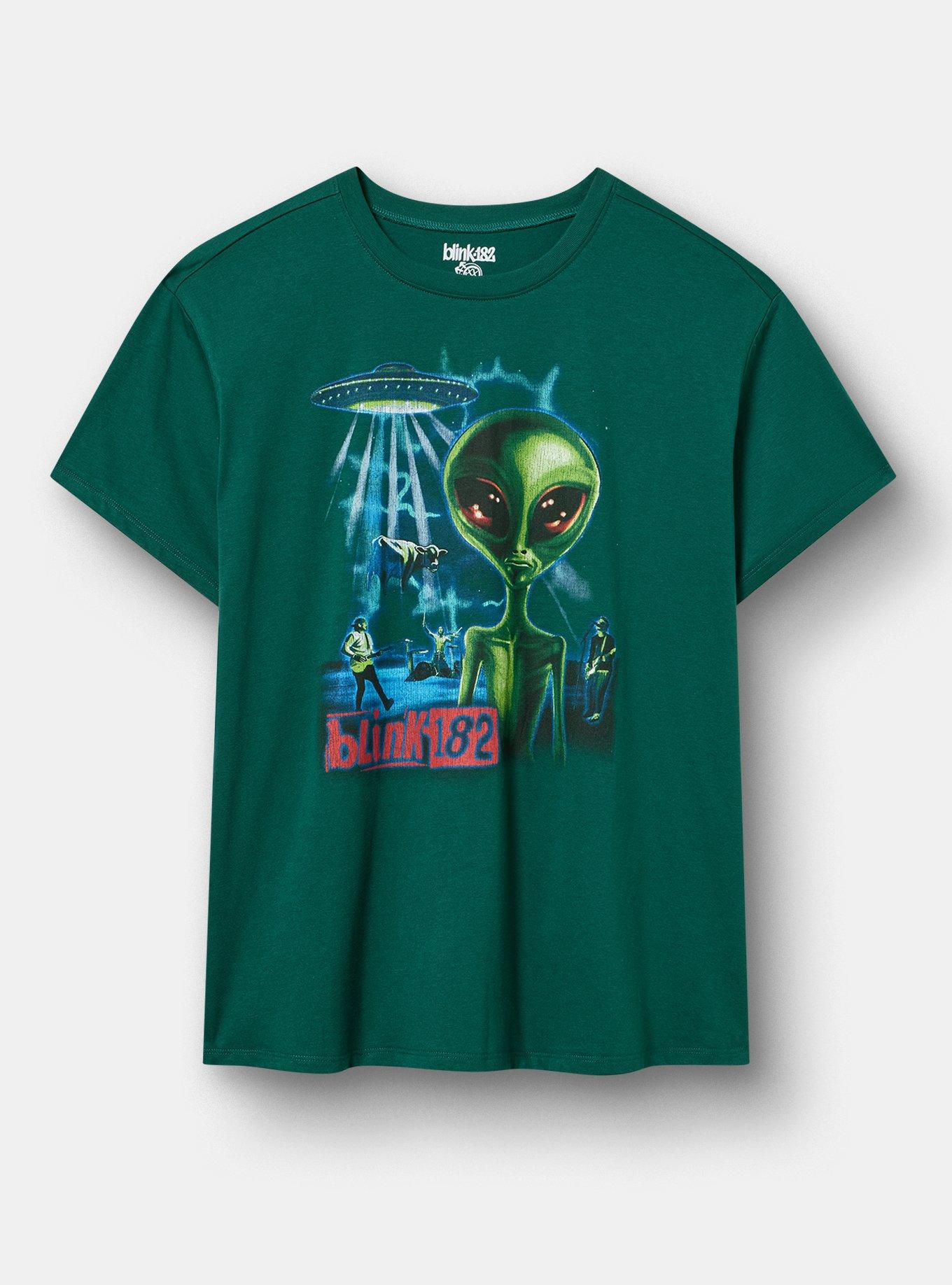 Plus Size Blink-182 Relaxed Cotton Crew Tee, BOTANICAL GARDEN, hi-res
