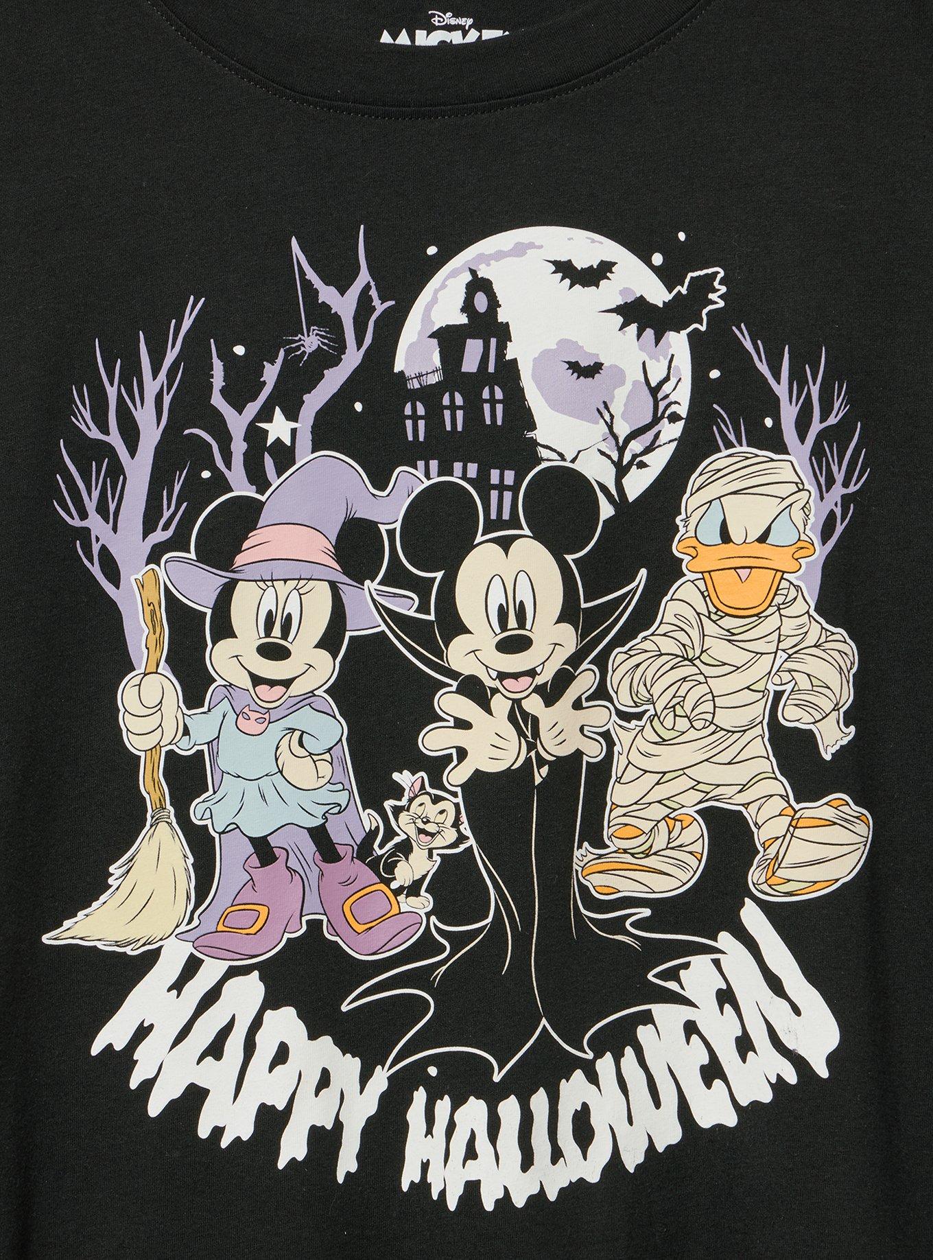 Disney Mickey Mouse Halloween Classic Cotton Crew Tee, DEEP BLACK, alternate