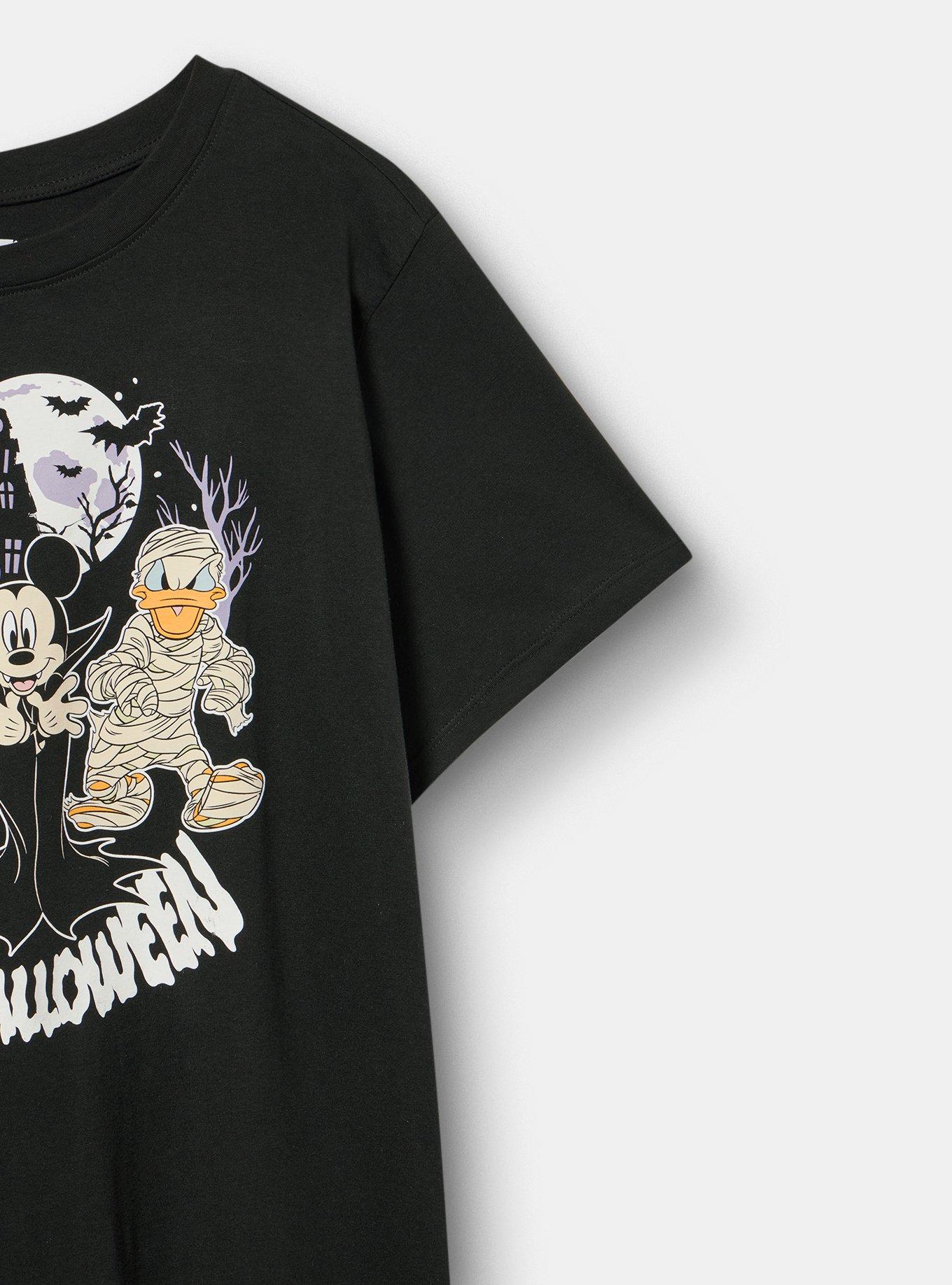 Disney Mickey Mouse Halloween Classic Cotton Crew Tee, DEEP BLACK, alternate