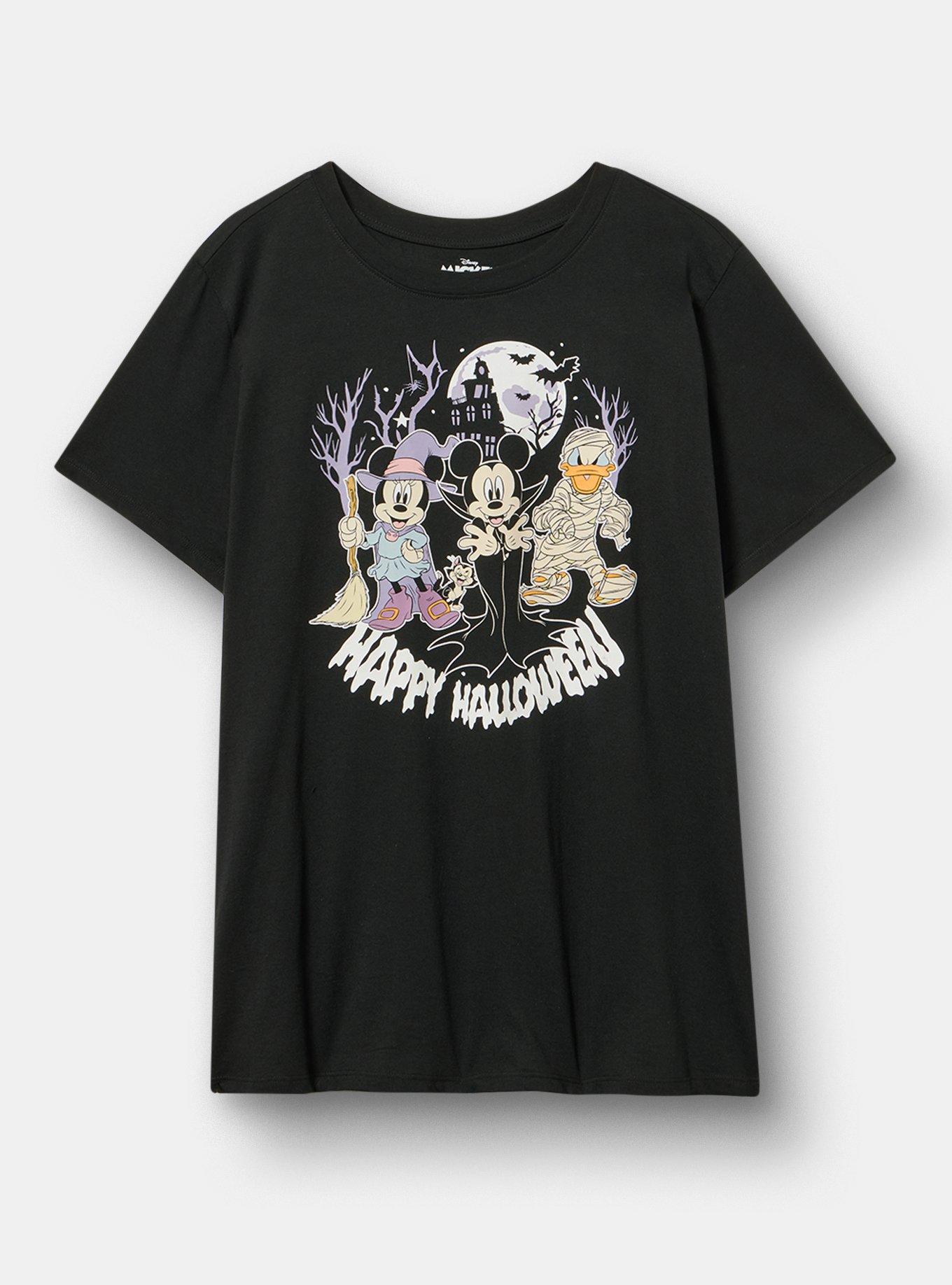 Disney Mickey Mouse Halloween Classic Cotton Crew Tee, DEEP BLACK, hi-res