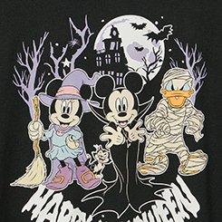 Disney Mickey Mouse Halloween Classic Cotton Crew Tee, DEEP BLACK, swatch