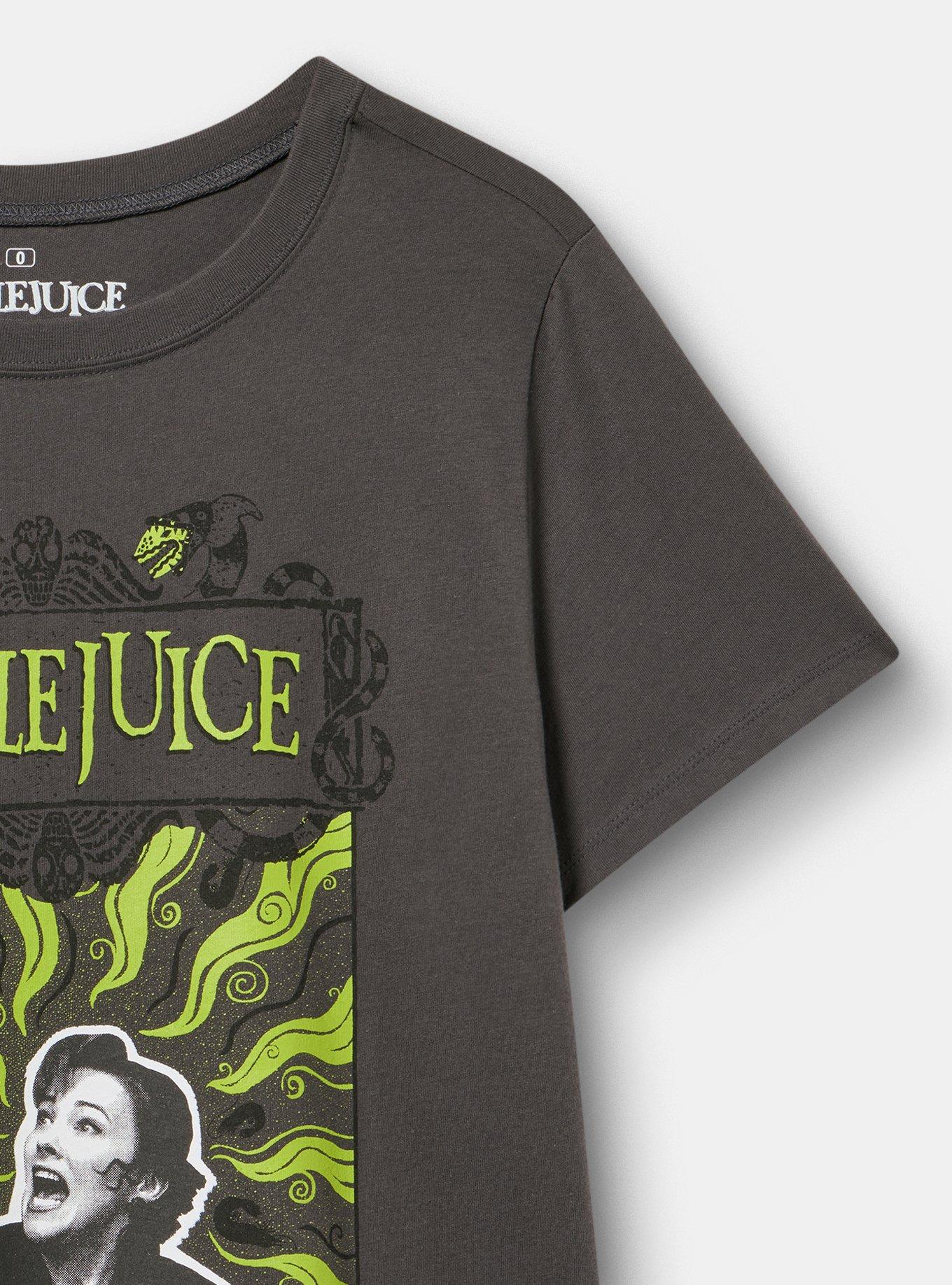 Plus Size Beetlejuice Classic Cotton Crew Tee, VINTAGE BLACK, alternate
