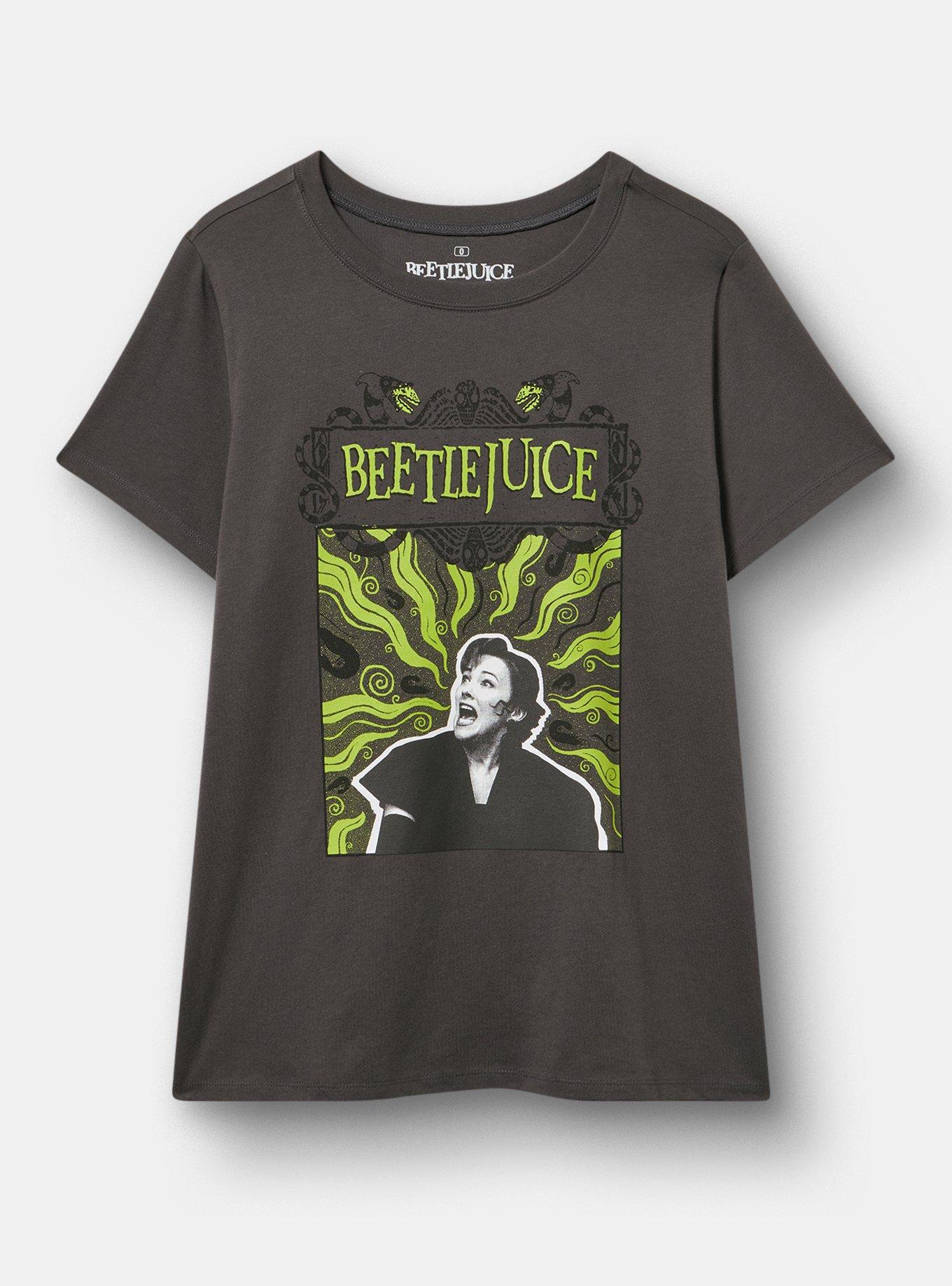 Plus Size Beetlejuice Classic Cotton Crew Tee, VINTAGE BLACK, hi-res