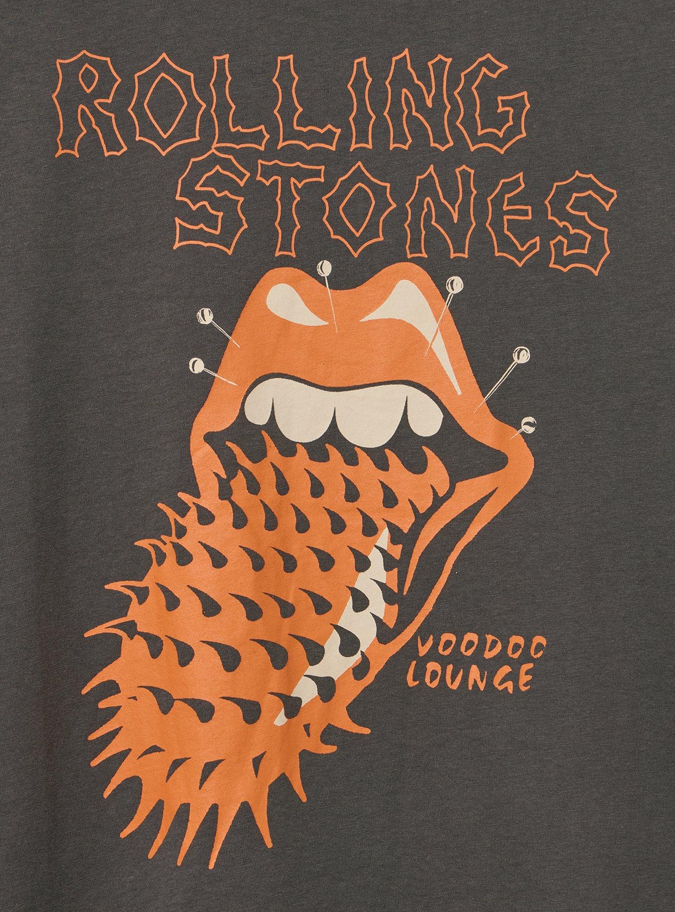 Plus Size Rolling Stones Classic Cotton Crew Tee, VINTAGE BLACK, alternate