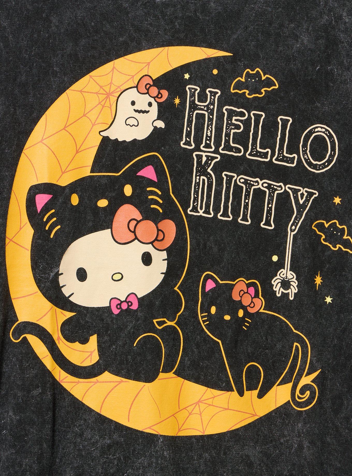 Hello Kitty Halloween Classic Cotton Crew Tee, BLACK MULTI, alternate