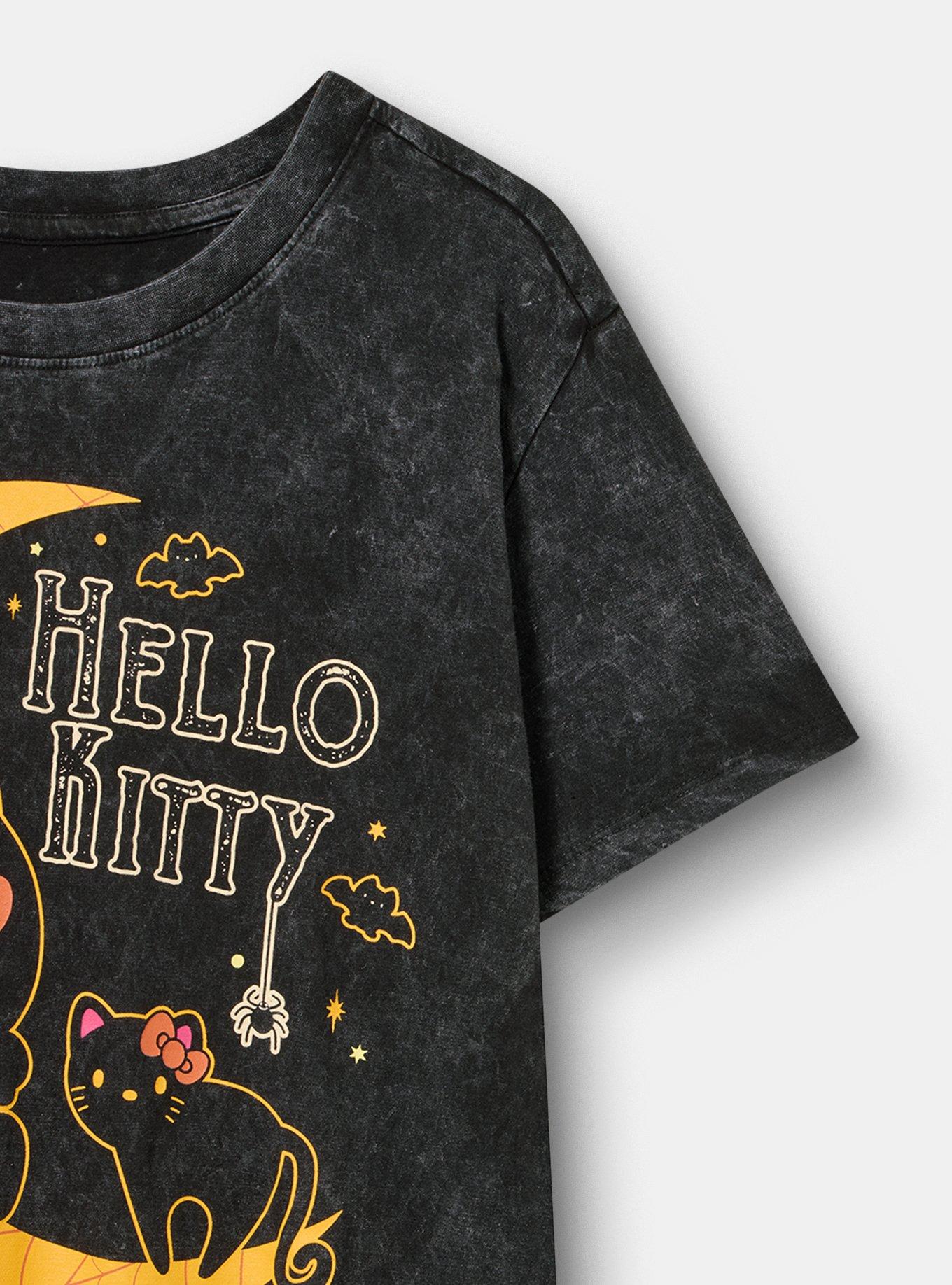 Hello Kitty Halloween Classic Cotton Crew Tee, BLACK MULTI, alternate