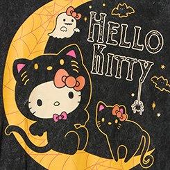 Hello Kitty Halloween Classic Cotton Crew Tee, BLACK MULTI, swatch