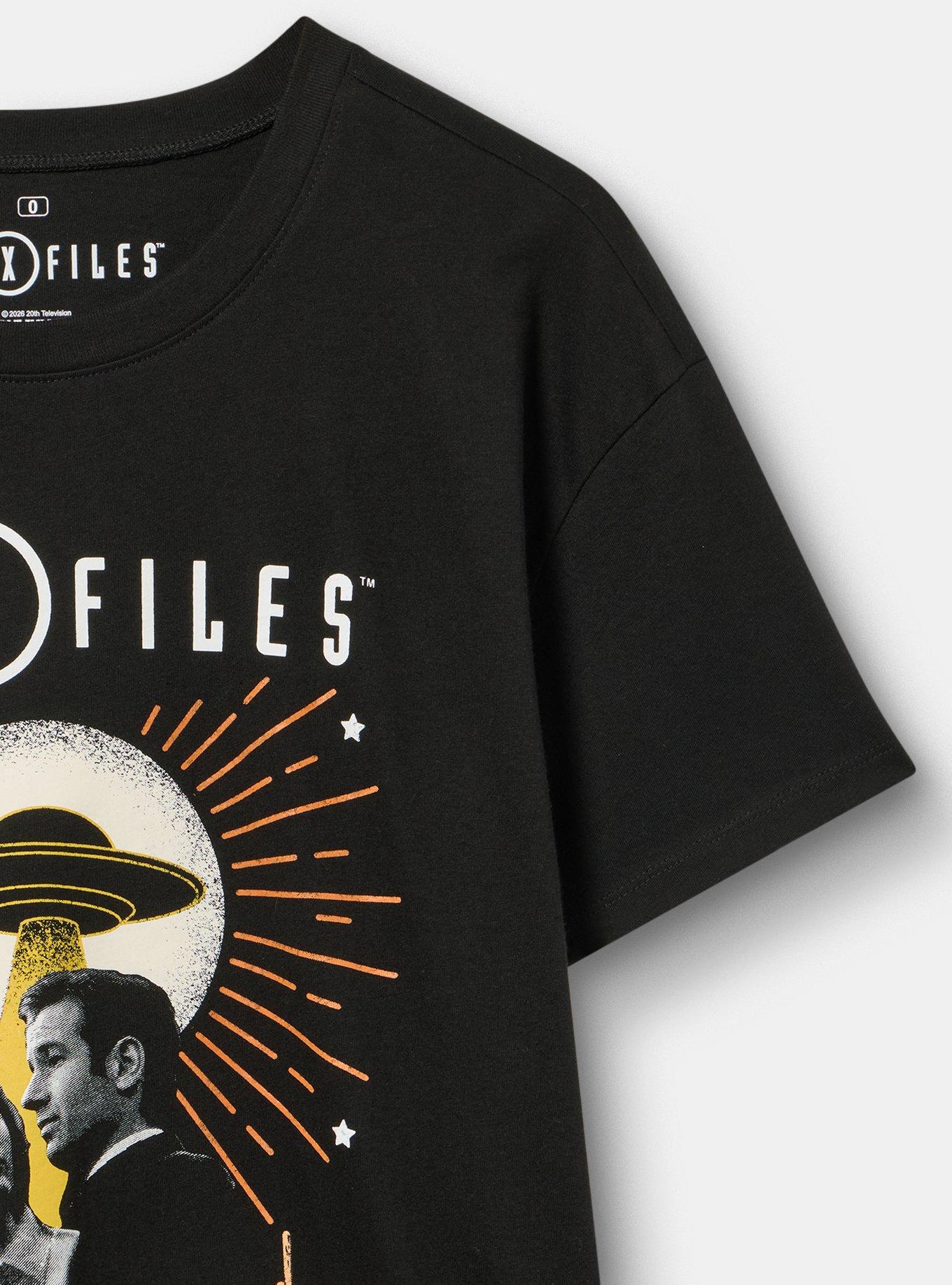 The X-Files Relaxed Cotton Crew Tee, DEEP BLACK, alternate