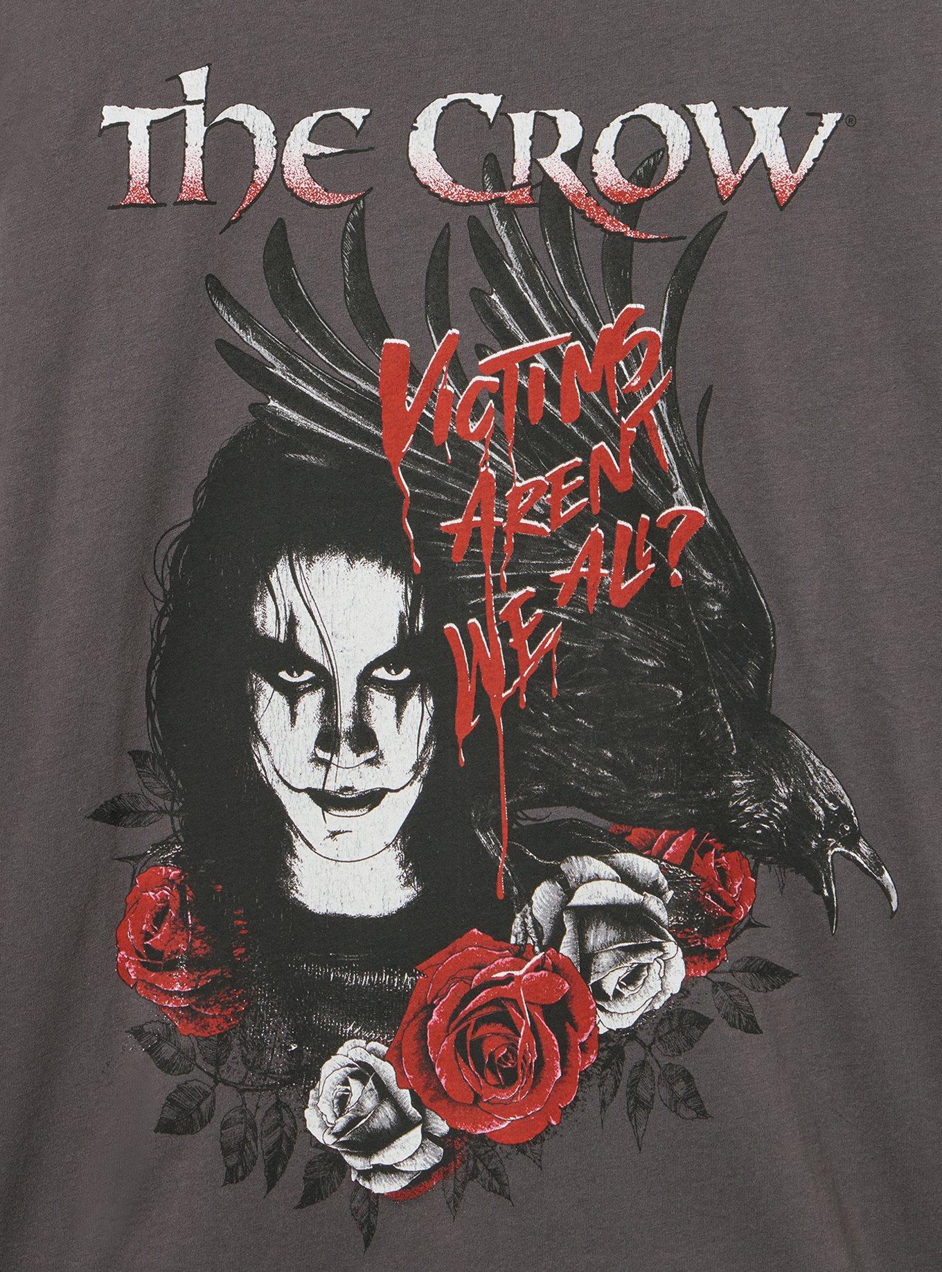 Plus Size The Crow Classic Cotton Crew Tee, MAGNET, alternate