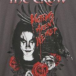Plus Size The Crow Classic Cotton Crew Tee, MAGNET, swatch