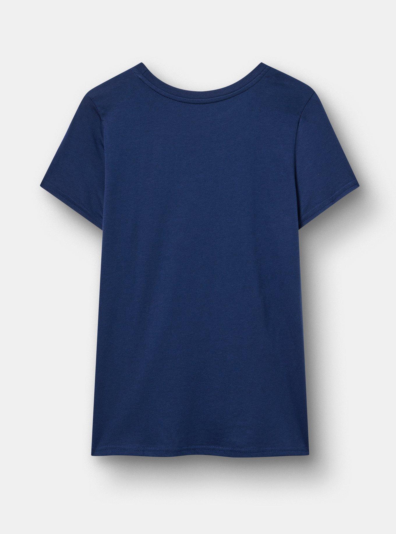 Coraline Classic Cotton Crew Tee, MEDIEVAL BLUE, alternate