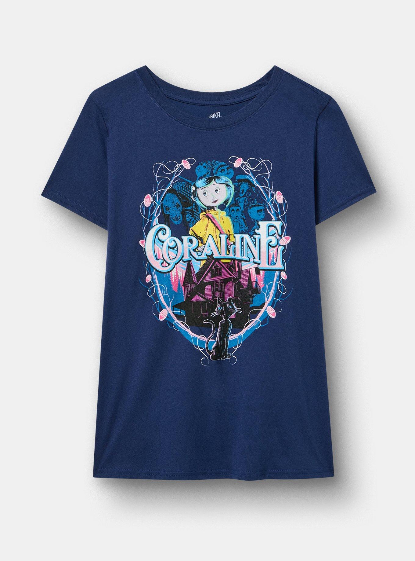 Coraline Classic Cotton Crew Tee, MEDIEVAL BLUE, hi-res