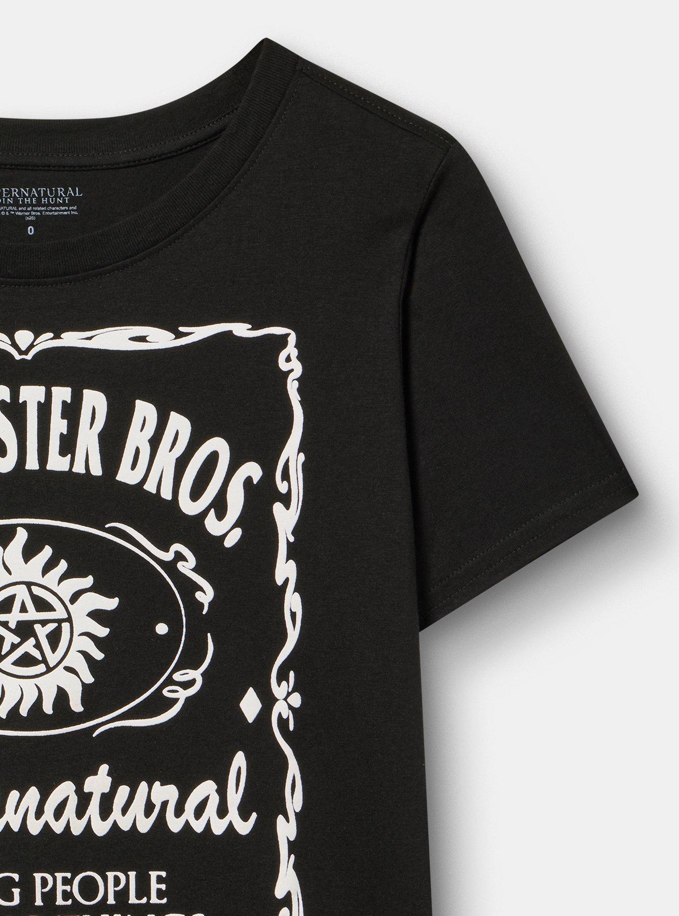 Supernatural Classic Cotton Crew Tee, DEEP BLACK, alternate