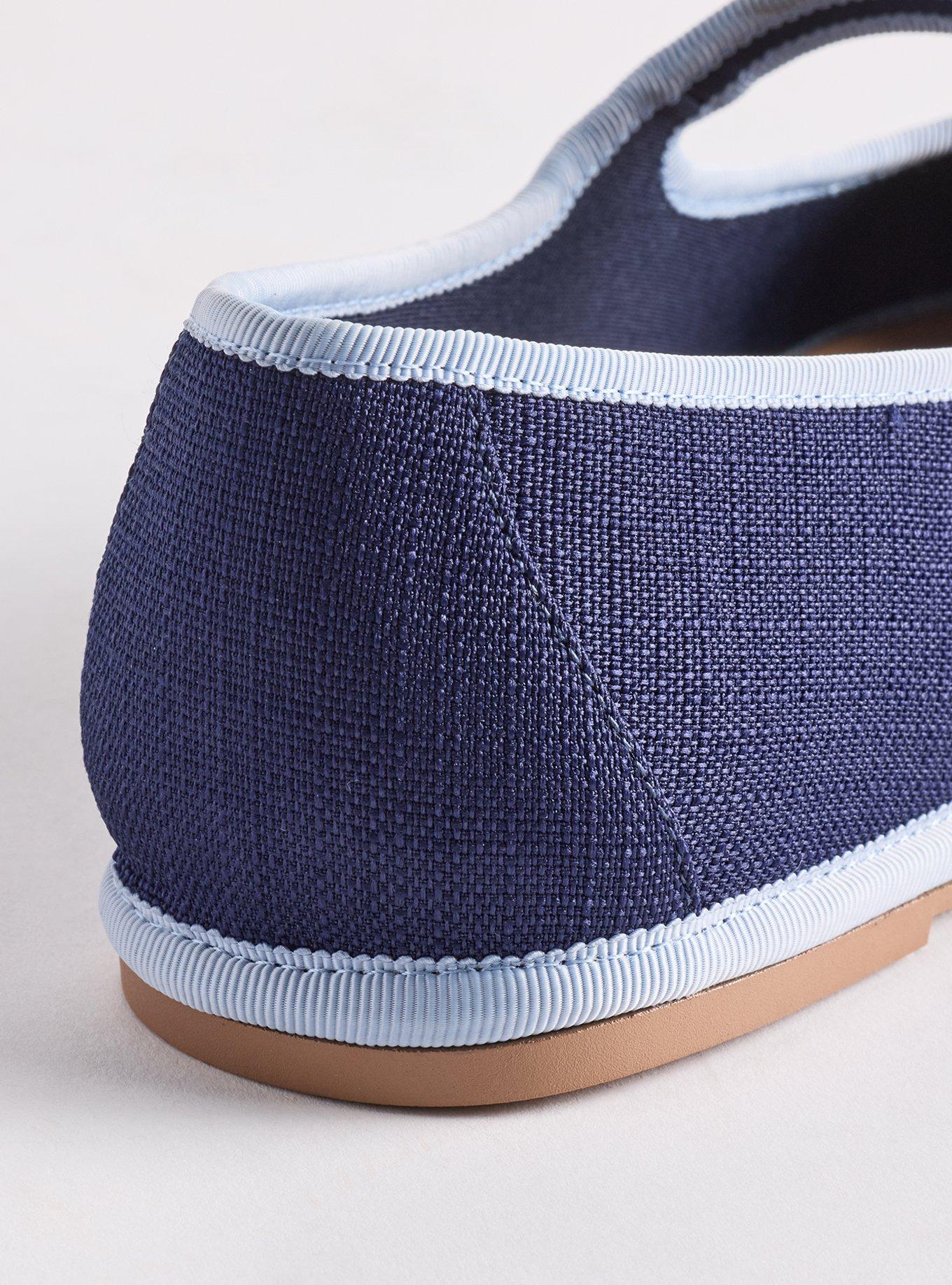 Plus Size Mary Jane Ballet Flat (WW), NAVY, alternate