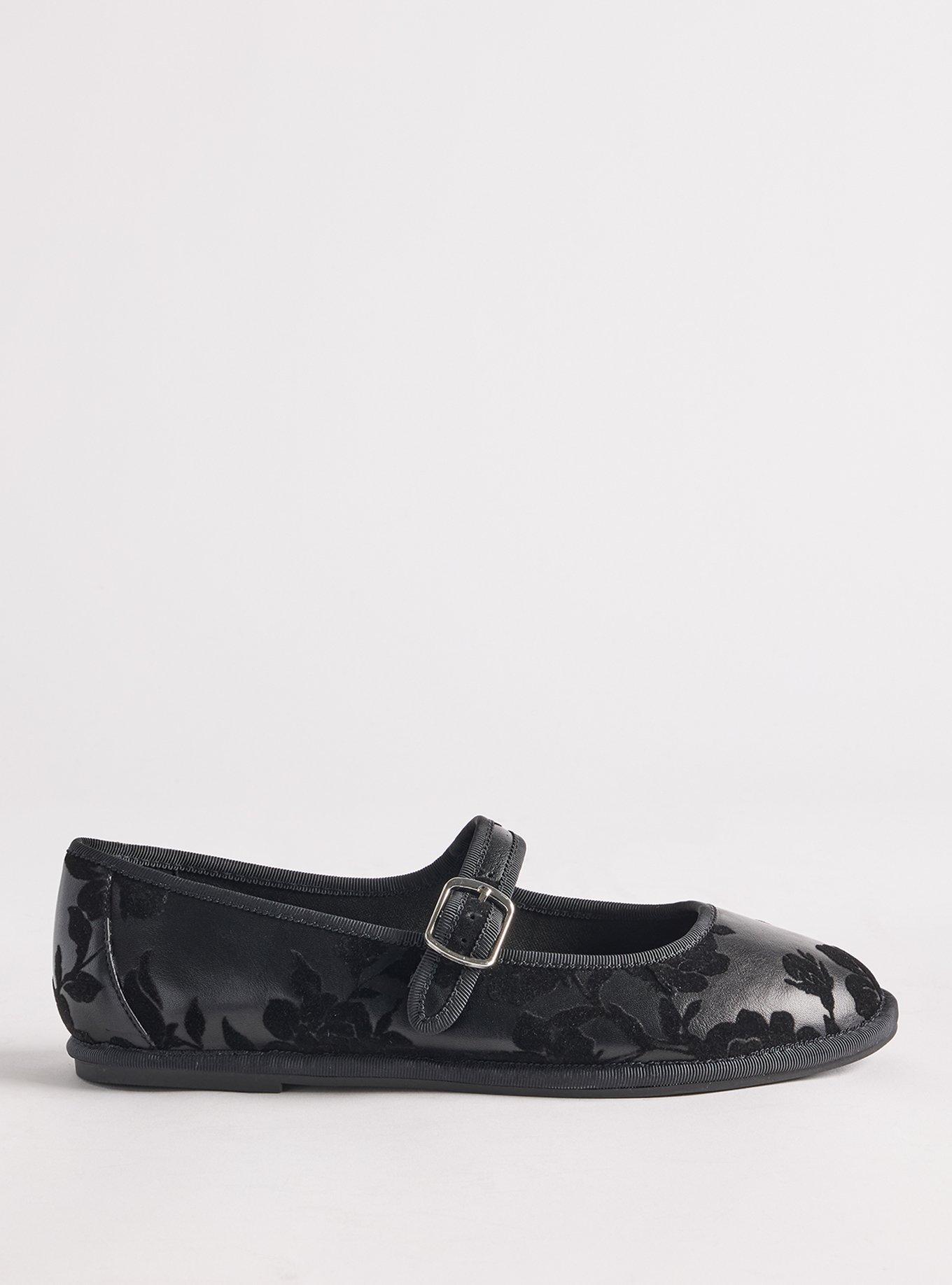 Mary Jane Ballet Flat (WW), BLACK ROSE, alternate