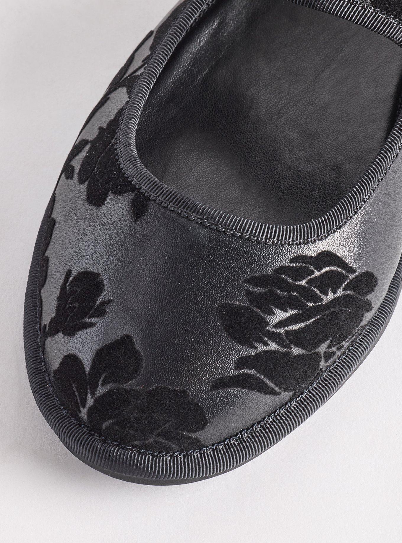 Mary Jane Ballet Flat (WW), BLACK ROSE, alternate