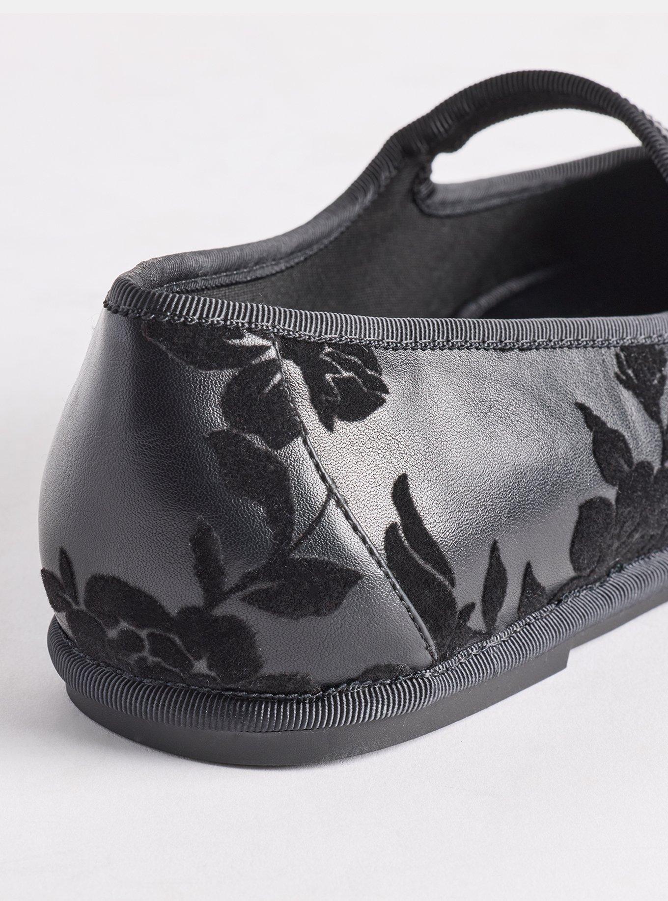 Mary Jane Ballet Flat (WW), BLACK ROSE, alternate