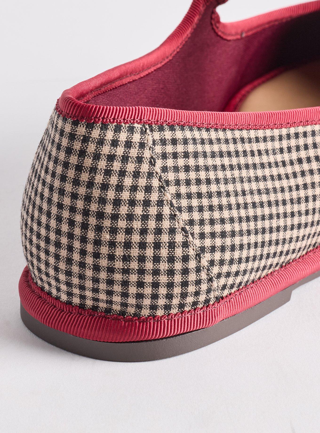 Plus Size Mary Jane Ballet Flat (WW), GINGHAM, alternate