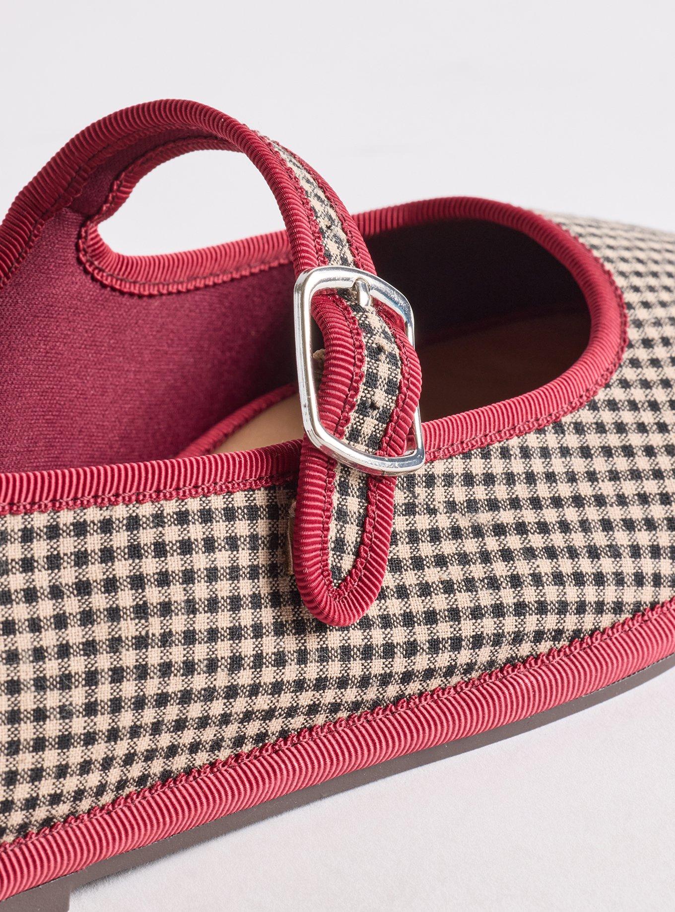 Plus Size Mary Jane Ballet Flat (WW), GINGHAM, alternate
